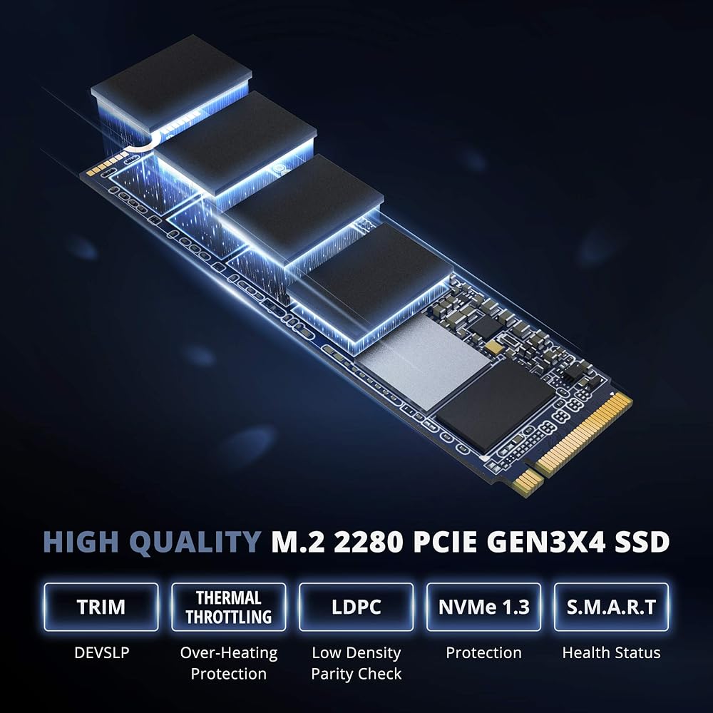 Pioneer 512GB NVMe PCIe M.2 2280 Gen 3x4 Internal Solid State Drive SSD Series thumbnail 3