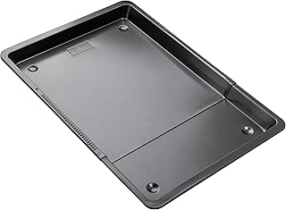 Zenker Universal-Backblech 37-52 cm BLACK METALLIC, Backblech rechteckig mit Antihaftbeschichtung, Ofenblech ausziehbar, H...