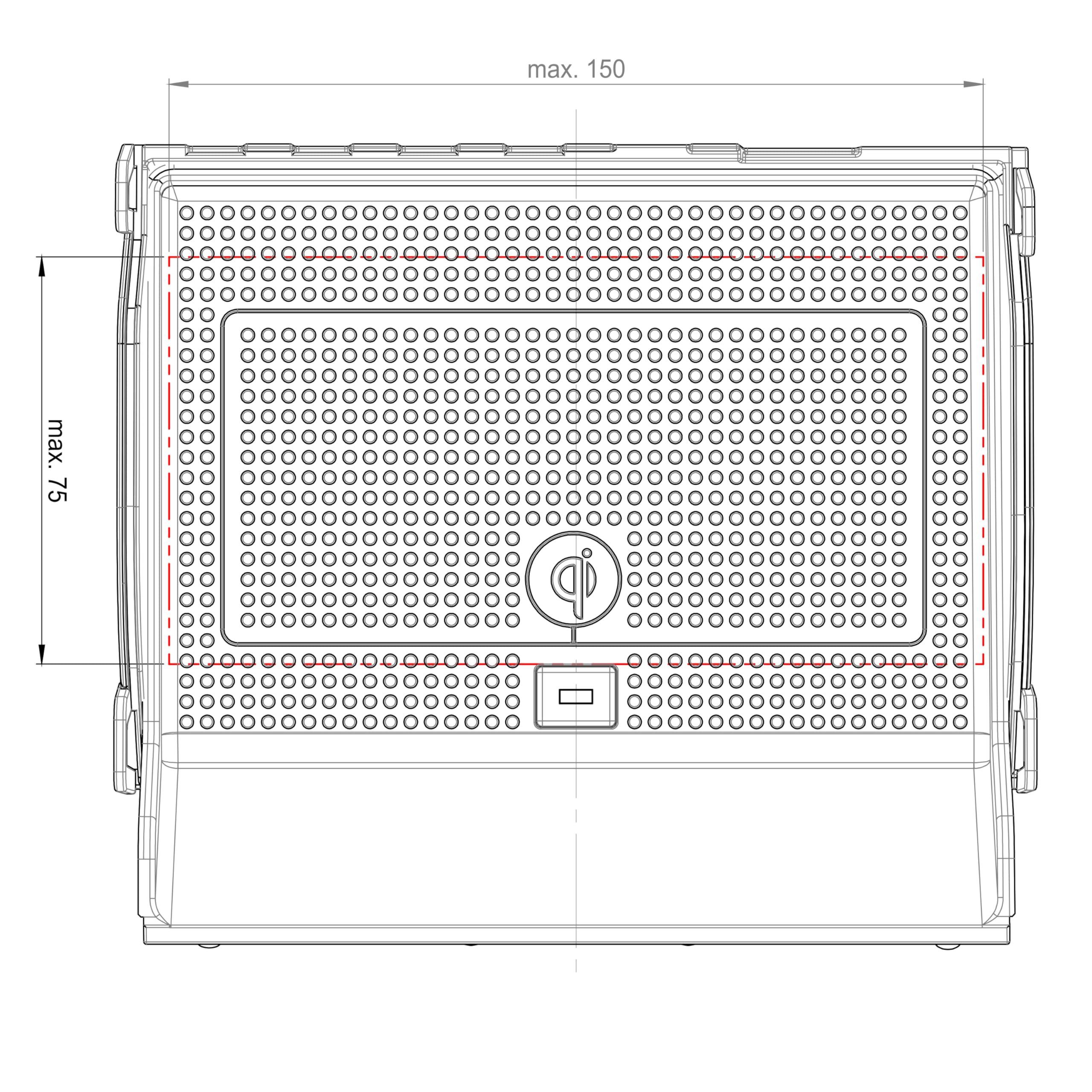 INBAY 5 W uchwyt samochodowy na telefon komórkowy, półka indukcyjna/bezprzewodowa, pasuje do Skoda Octavia (5E) 02/2013-01/2020 - uchwyt samochodowy, akcesoria do wnętrza samochodu - Qi