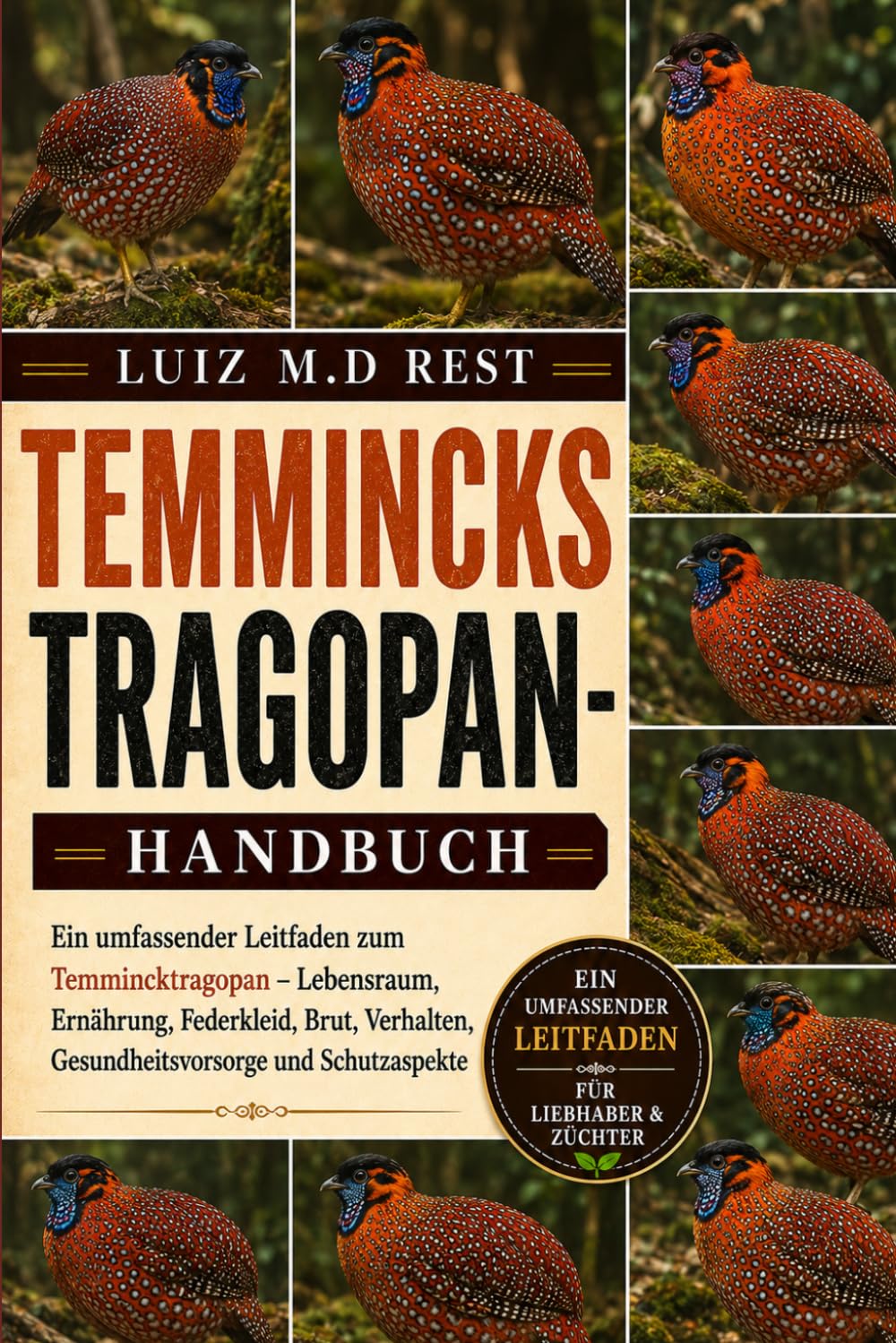 TEMMINCKS TRAGOPAN-HANDBUCH: Ein umfassender Leitfaden zum Temmincktragopan – Lebensraum, Ernährung, Federkleid, Brut, Verhalten, Gesundheitsvorsorge und Schutzaspekte