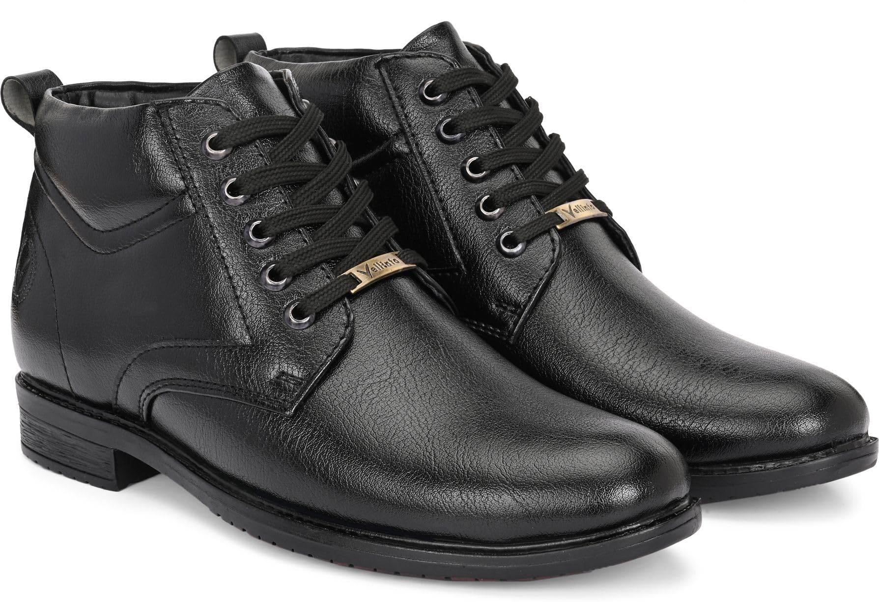 INDIANA Men Mid Ankle Boots | Durable Synthetic Leather | Party & Office Wear-image-8