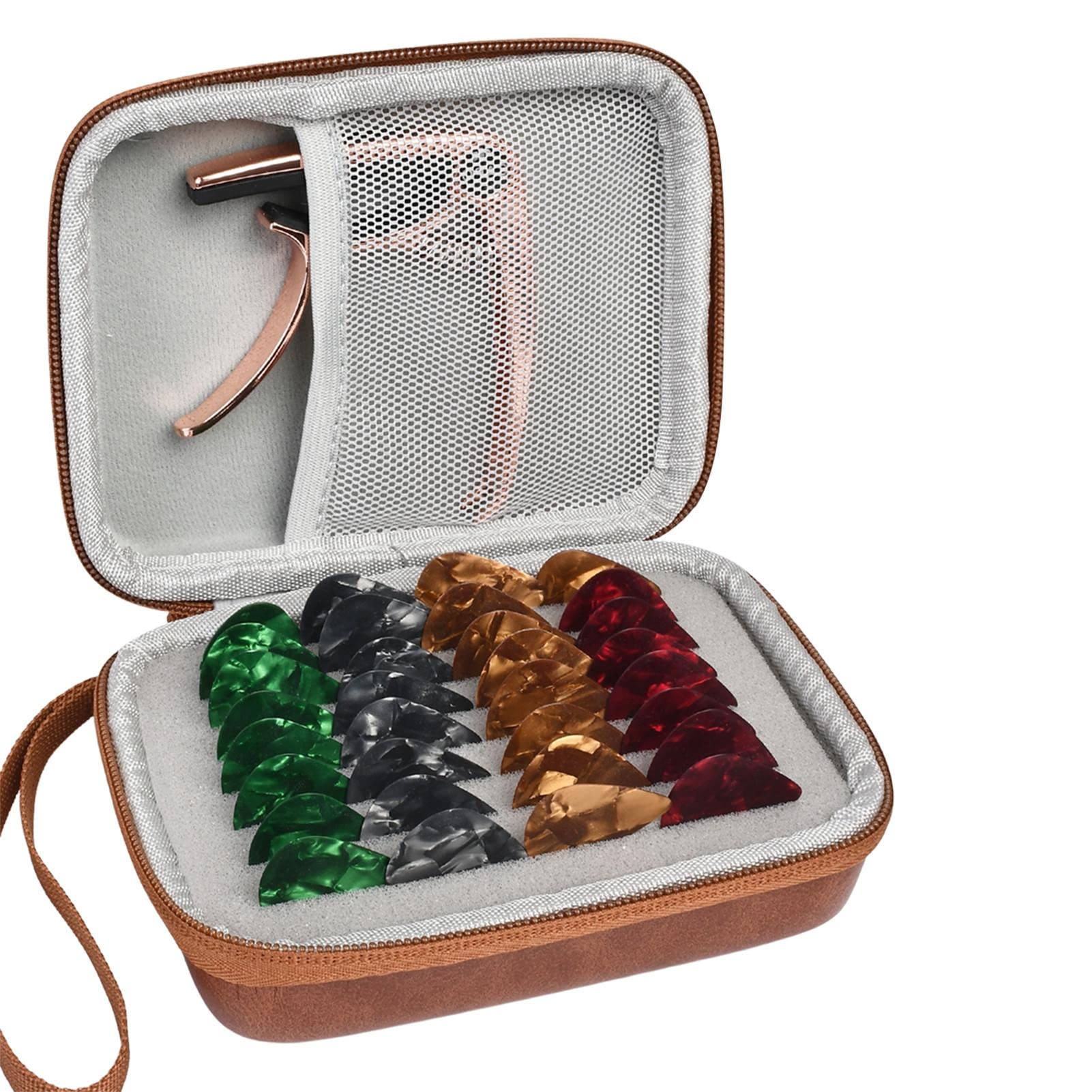 Maodom Guitar Pick Holder Case | Guitar Player Accessory Kit Bag Organizer - Guitar Picks Holder with, Compatible Picks