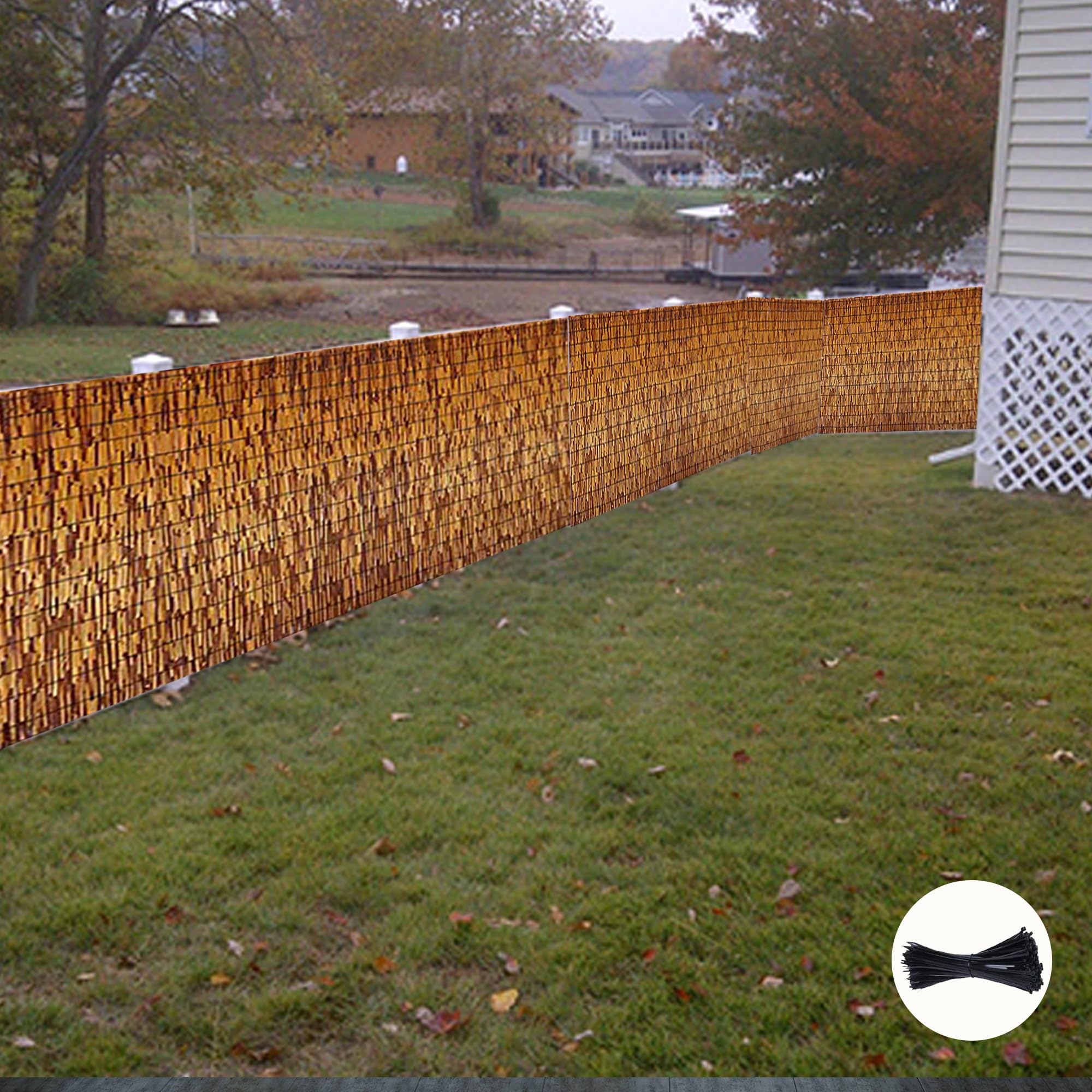 Sichtschutzmatte Aus Schilf - Natürlicher Balkon Sichtschutz 30-180cm Hoch