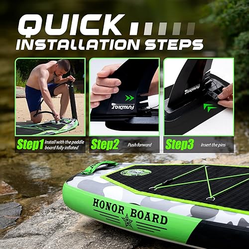 Miniatura 6 de FunWater Inflatable Stand Up Paddle Board with Premium SUP Paddleboard Accessories, Anti-Slip EVA Deck, 11'10'6'' Paddle Boards for Adults & Youth