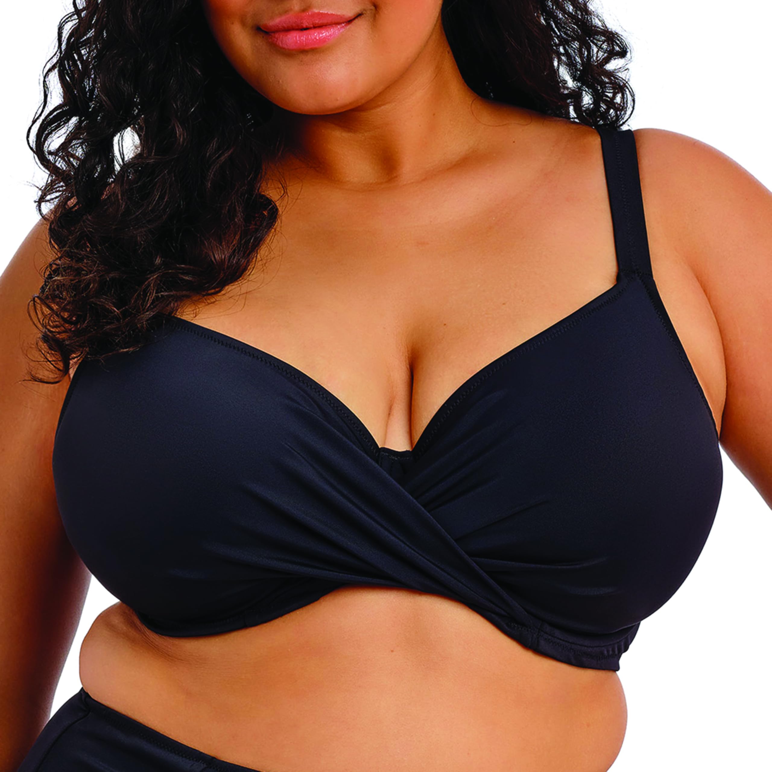 Womens Plain Sailing Underwire Plunge Bikini Top