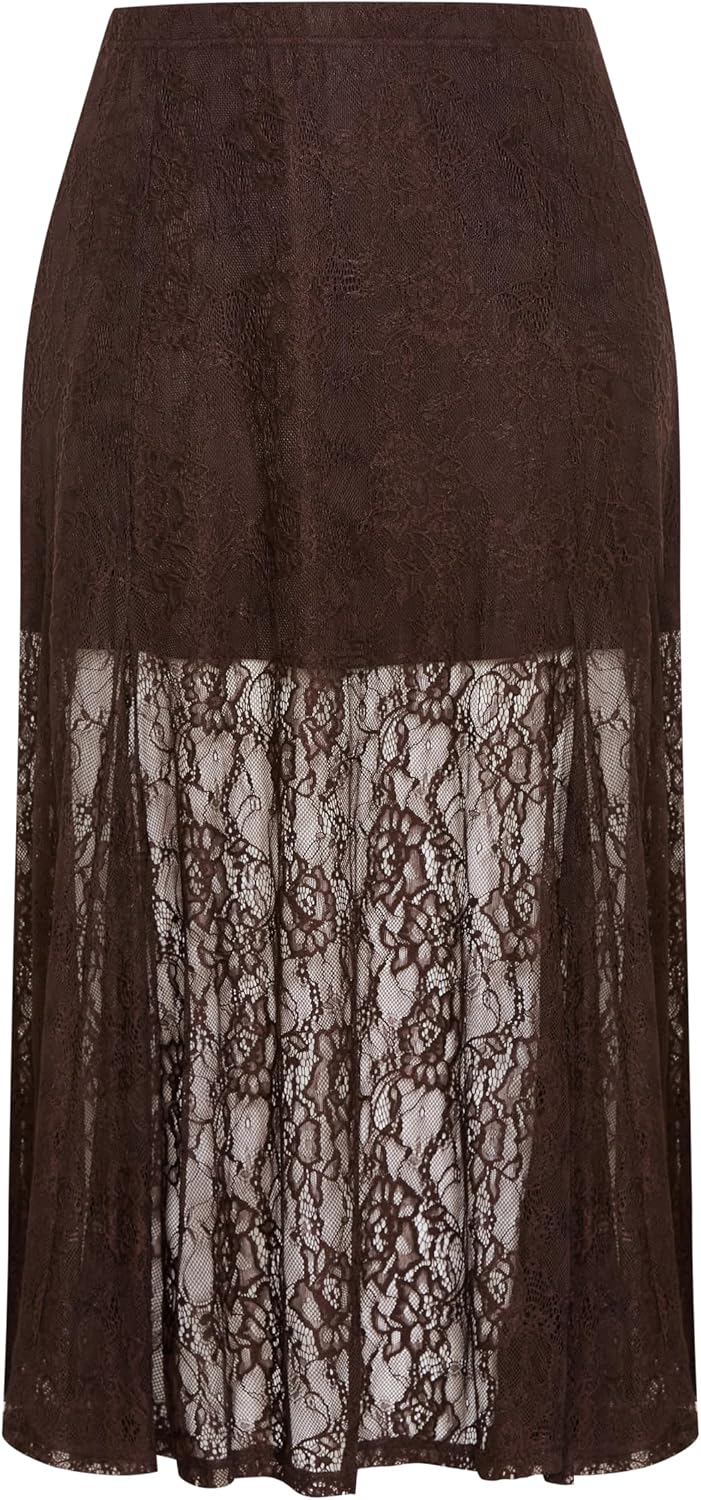 City Chic Plus Size Skirt - Lacey Maxi