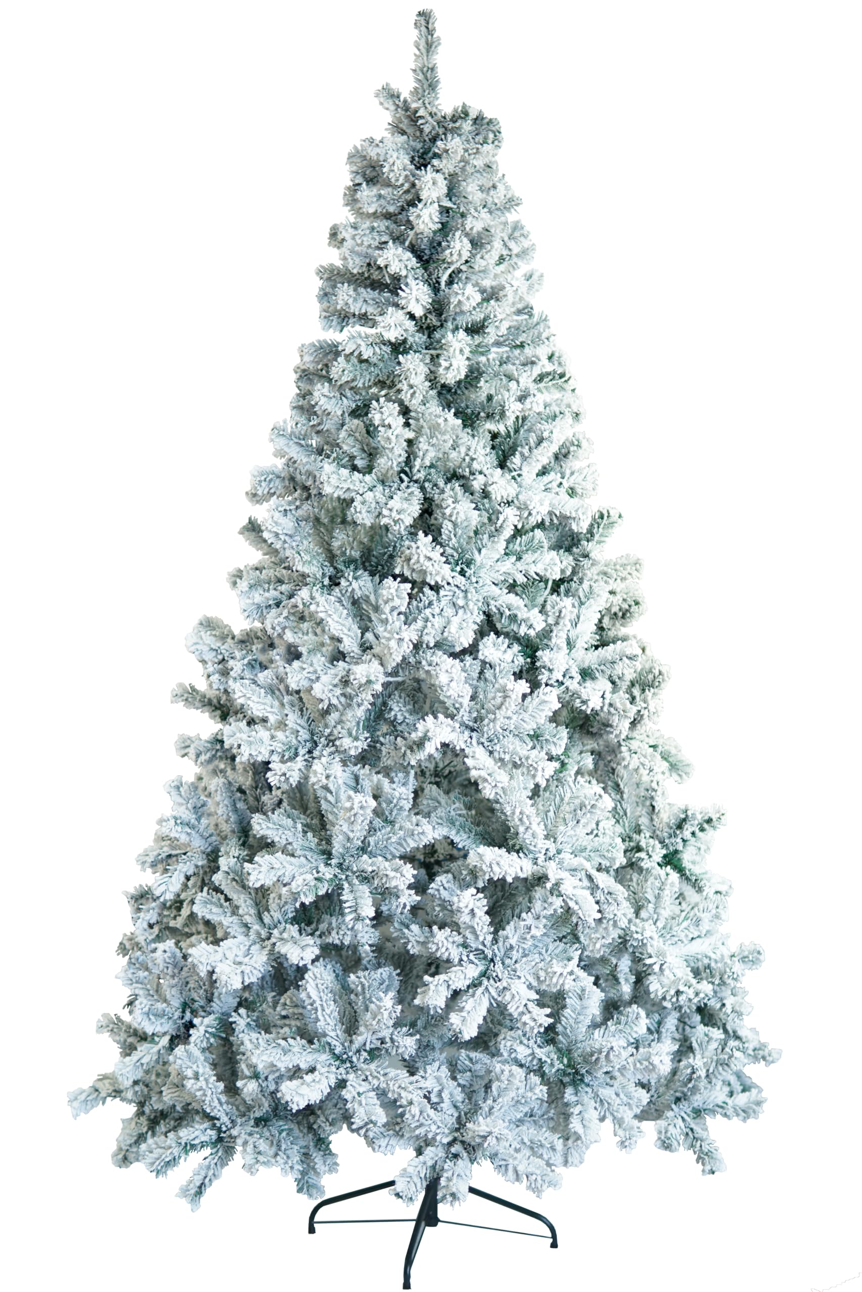 Ytbhshxz White Christmas Tree， Artificial Snowy Xmas Tree Bushy With Foldable Mental Stand For Indoor&Outdoor Holiday Decoration Use(6Ft/180Cm)