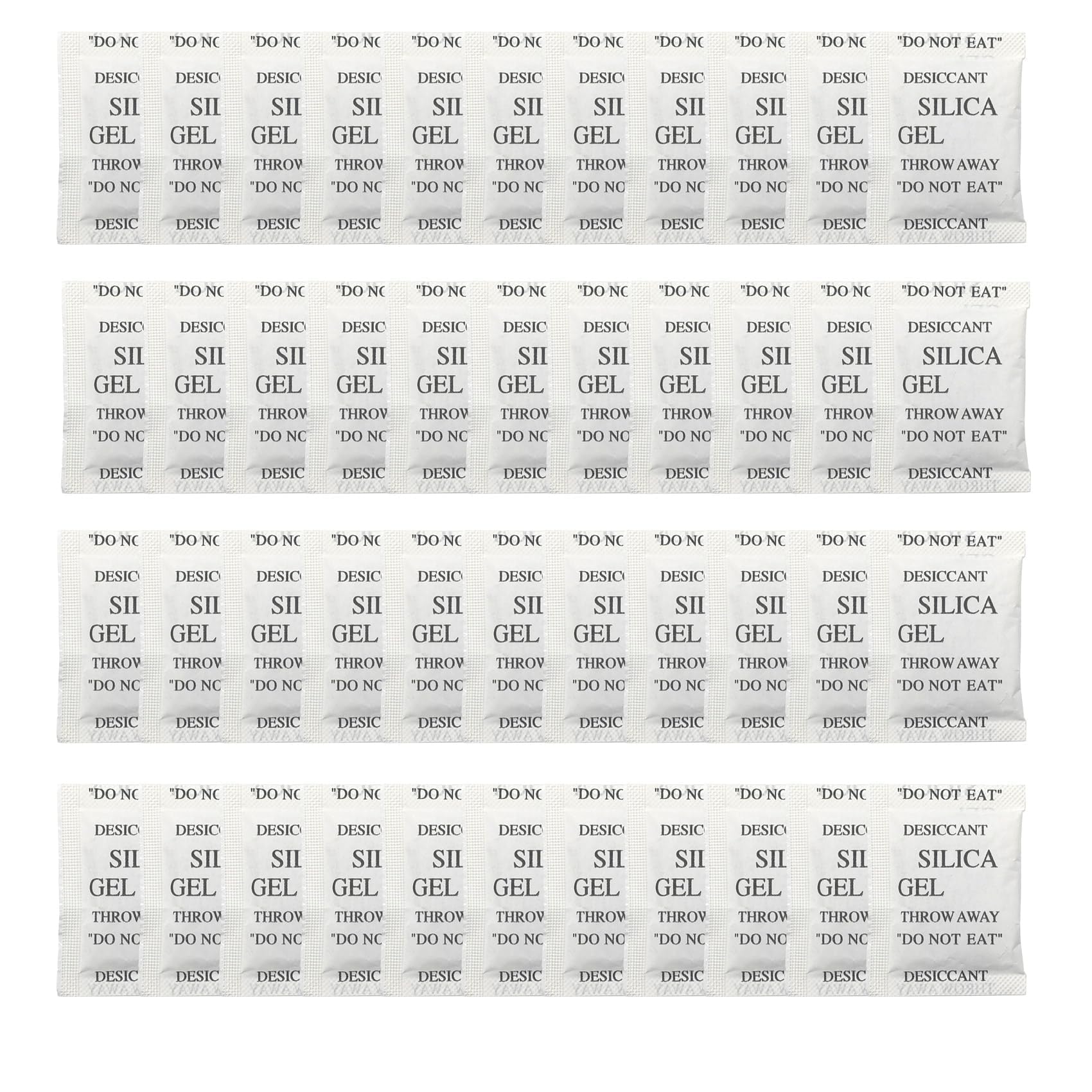 50 Pcs 5 Gram Silica Gel Packs Desiccant–Ultimate Moisture Defense for Home & Storage: from Spices Moisture Absorbers for Cat Food, Dog Food, Fish Bait,Safe Food-Grade,Compact Dehumidifying Bags