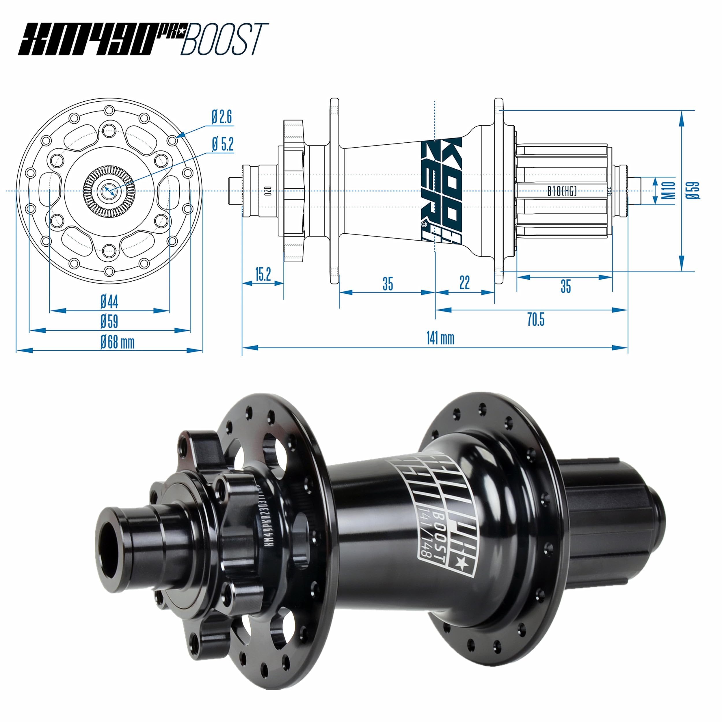 Amazon.com : MTB Mountain Bike Rear Hub 32 Hole Quick Release