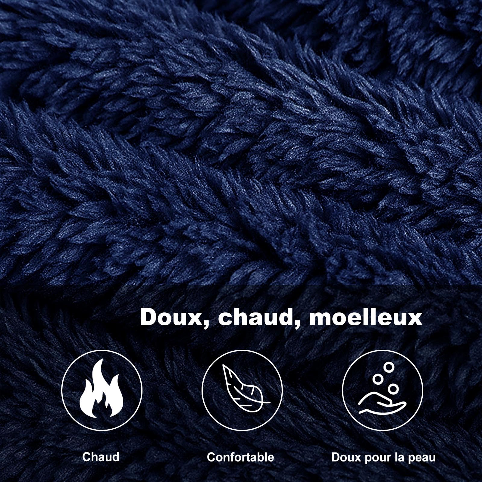 PUTUO Peignoir Robe de Chambre pour Homme: Peignoir Long en Polaire pour l’Hiver - Robe de Chambre Chaude en Pilou-Pilou Doux Idée Cadeau de Noël Anniversaire