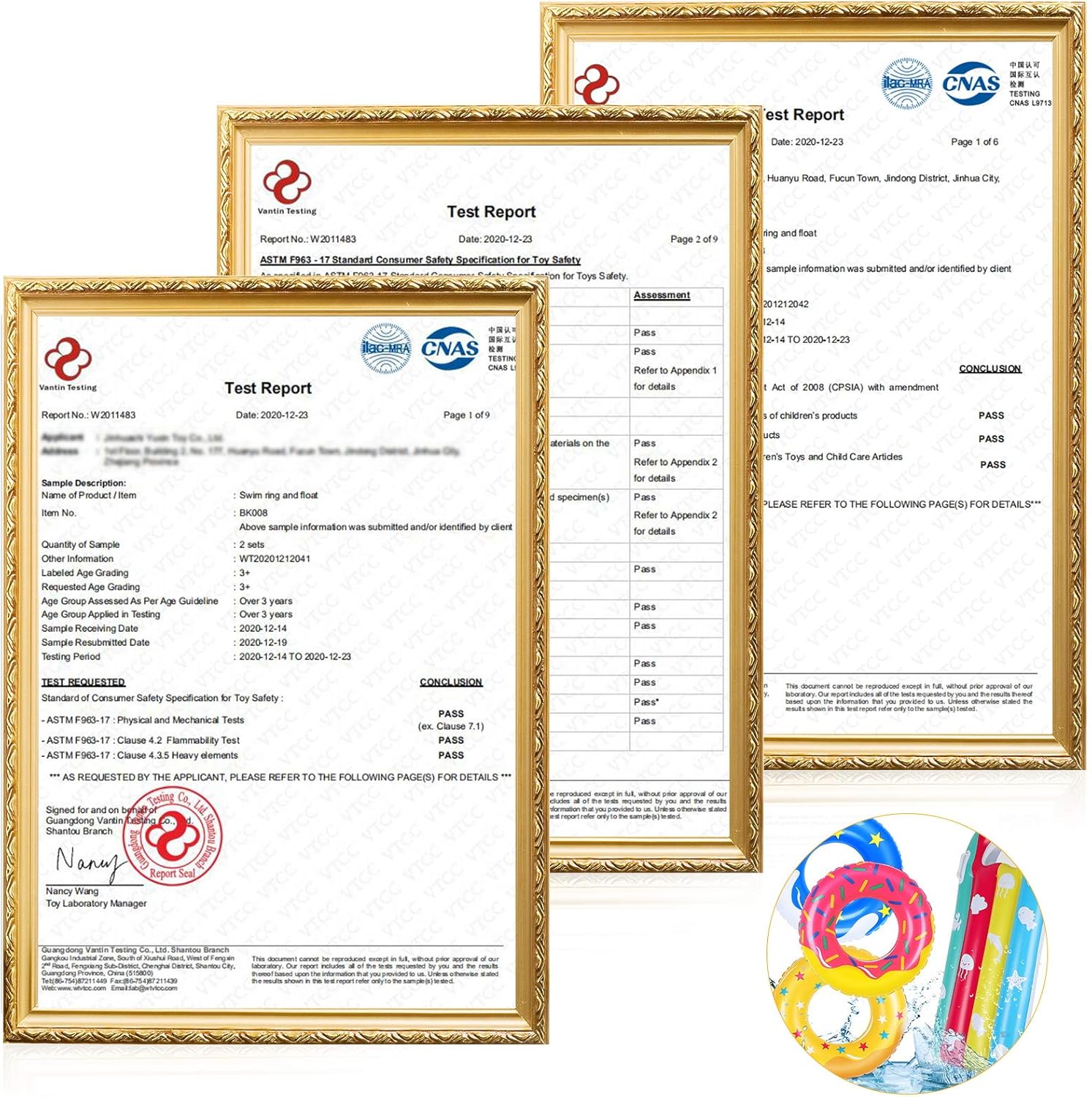 JoinJoy Pool Floats Donuts Swim Rings Swim Tubes Inflatable Beach Swimming Party Toys for Kids Adults Raft Floaties Toddlers 4 PCS : Toys & Games