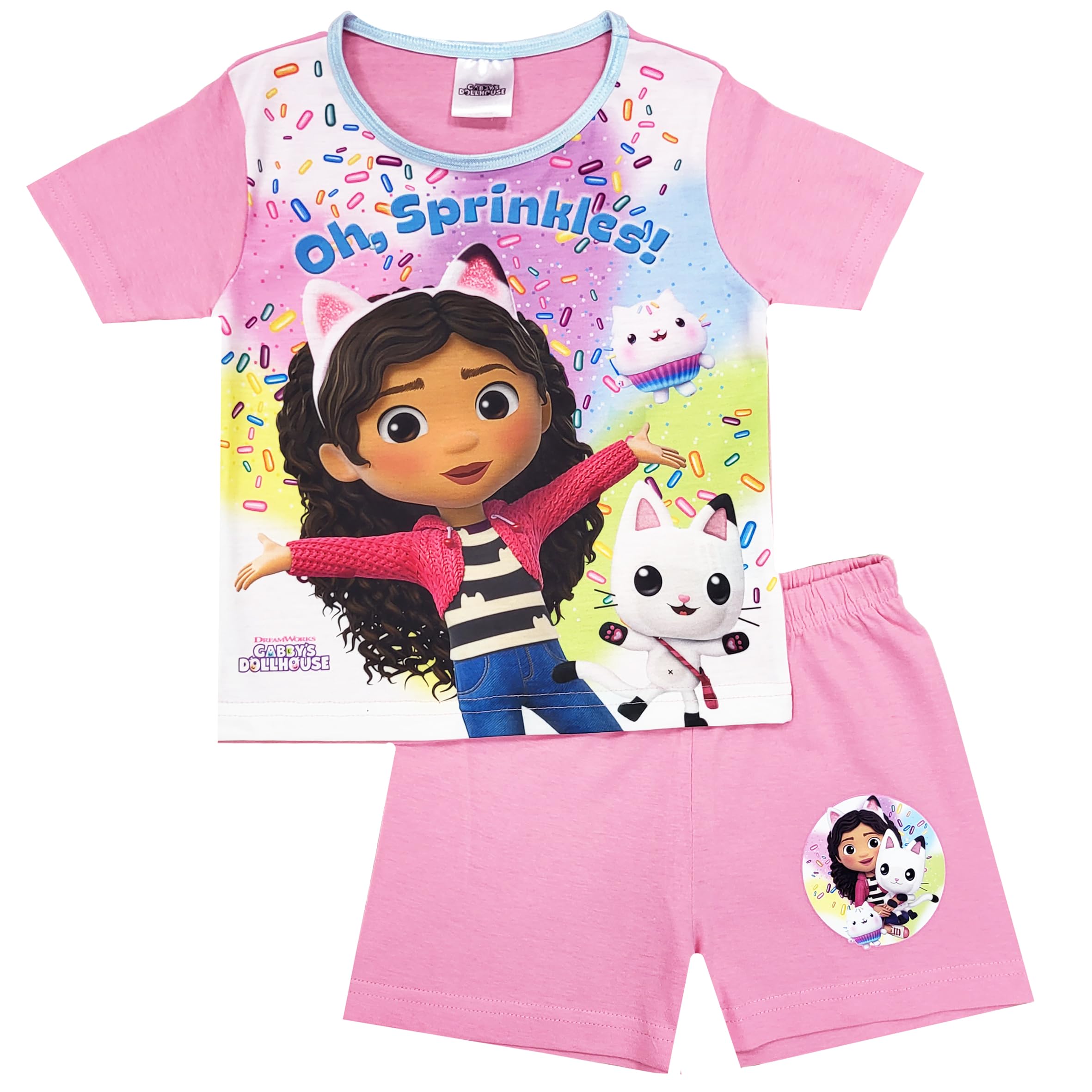Girls Gabbys Dollhouse Short Pyjamas (Gabbys Dollhouse - Shorty, 18-24 Months)