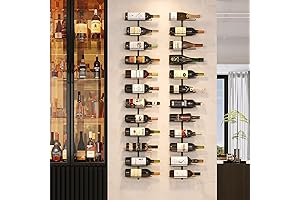 Hanging Display Rack - Flexible Wine Storage - Showcase 12 Bottles on...