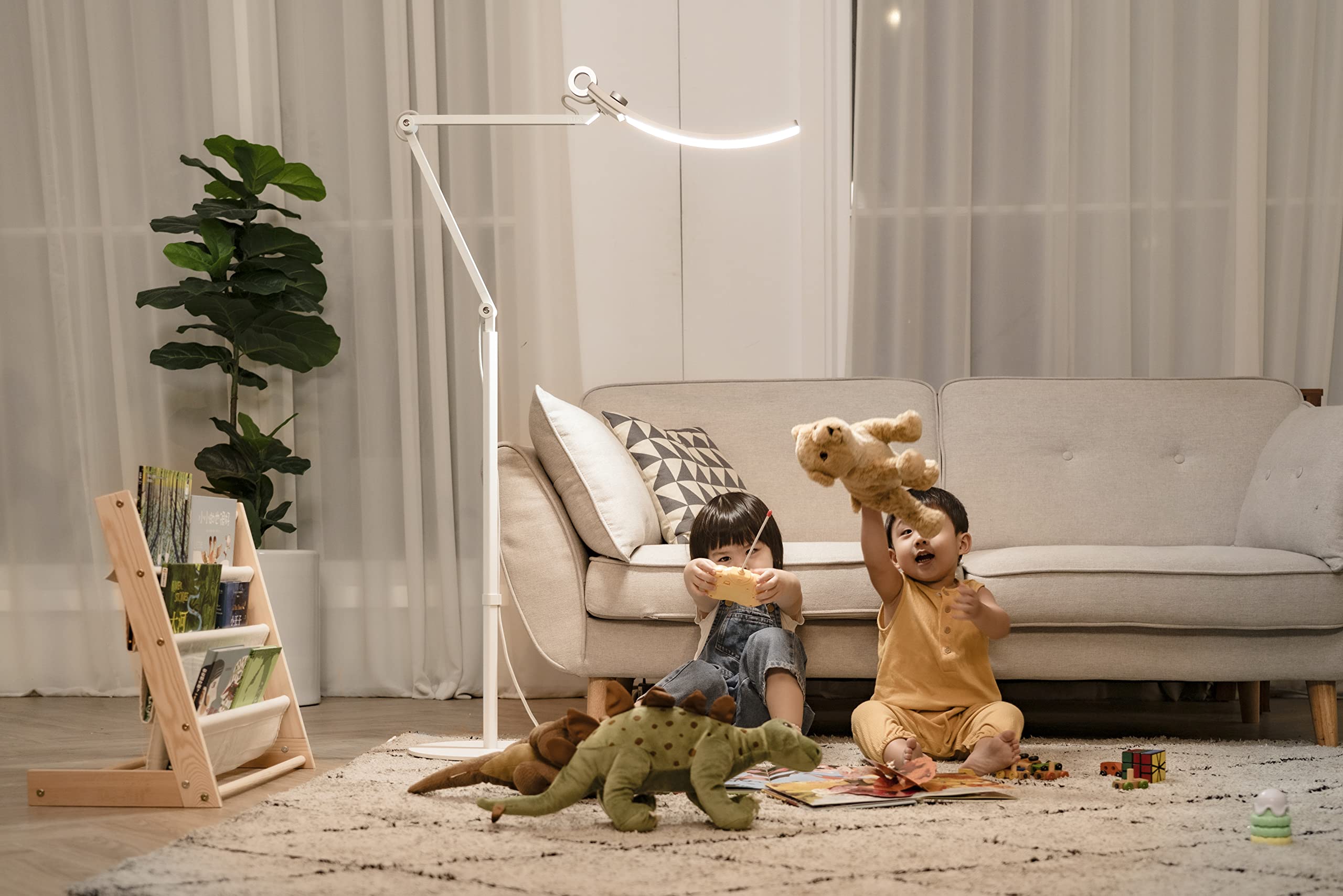 BenQ WiT Lampe Bodenständer für e-Reading Schreibtischlampe | 78.8cm (31") | Stahl | Weiß | Einfache Einrichtung | Stabil | Hohe Qualität | Zubehör für Stehlampe