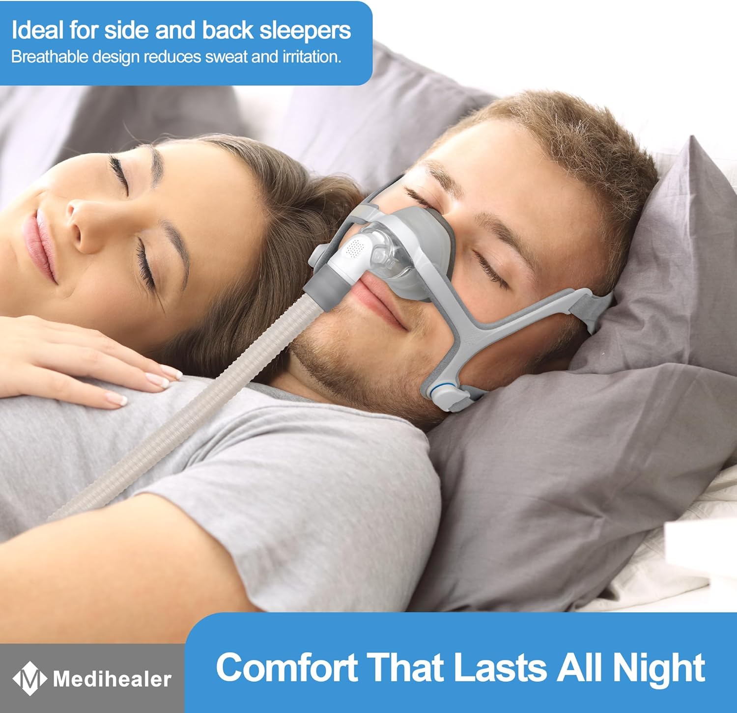 Medihealer Upgraded N20 Nasal Cushion for Airfit N20 Nasal Mask(S), 2 PCS Comfortable Memory Foam Cushion Compatible with Airfit N20, Great Value CPAP Supplies (Brown) - Image 7