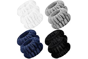 Chuangdi Wrist Washband: Microfiber Spa Scrunchies for Absorbent Handwashing