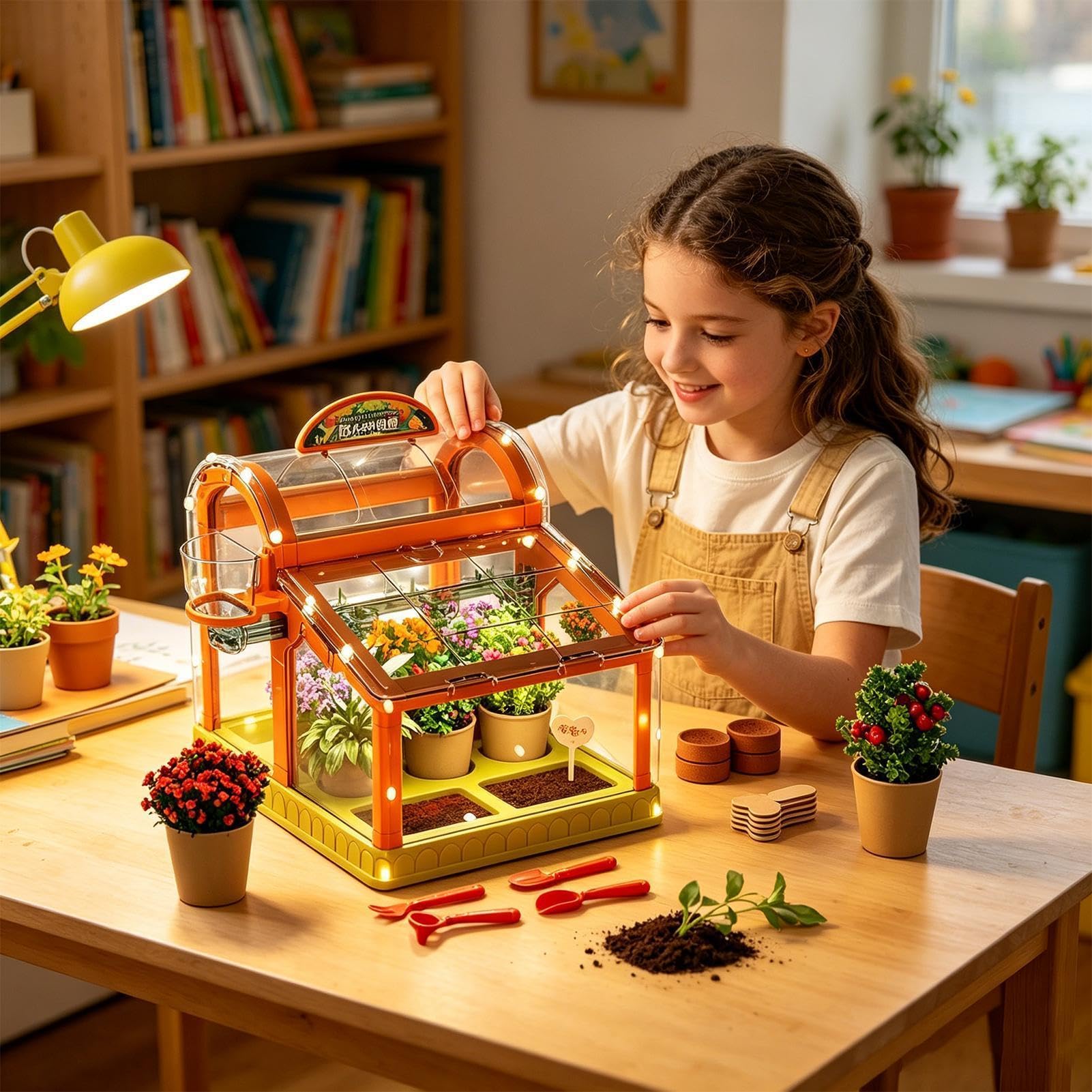 Set Cultivo Invernadero Juguetes Educativos | Juguete Infantil Educativo De Ciencias Y Jardinería De Plantas Para Niños Y Niñas Interior Exterior Aula Hogar Granja