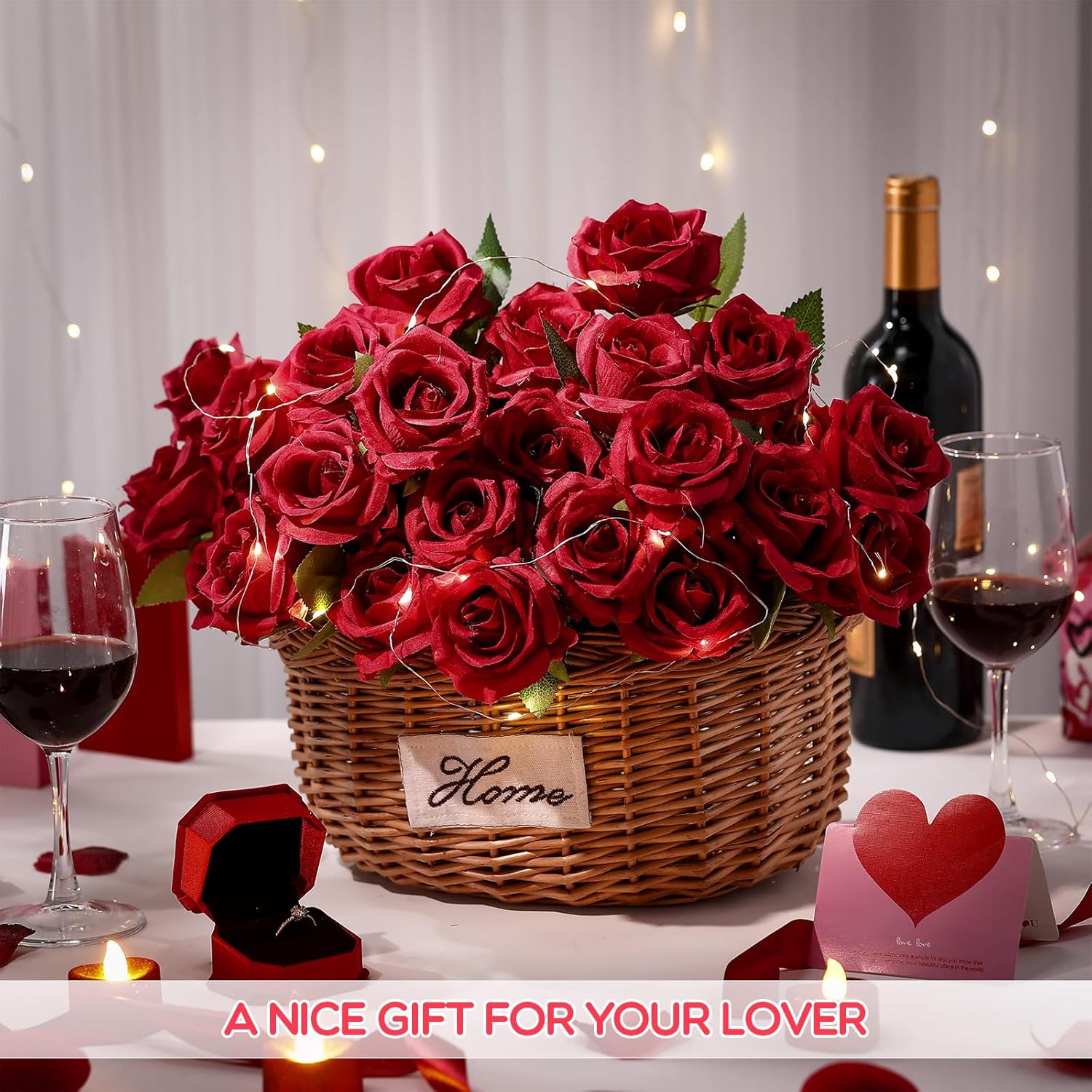 Riceshoot 500 Pcs Artificial Silk Roses Flowers with Long Stem Bridal Wedding Bouquet Realistic Floral Bulks for Garden Home Party Gifts Favor Decoration(Wine Red) - Image 4