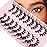 Cat Eye Lashes Wispy False Eyelashes Yasnai Volume Thick Lashes Strips Lashes Fake Lashes Natural Eyelashes 9 Pairs Pack