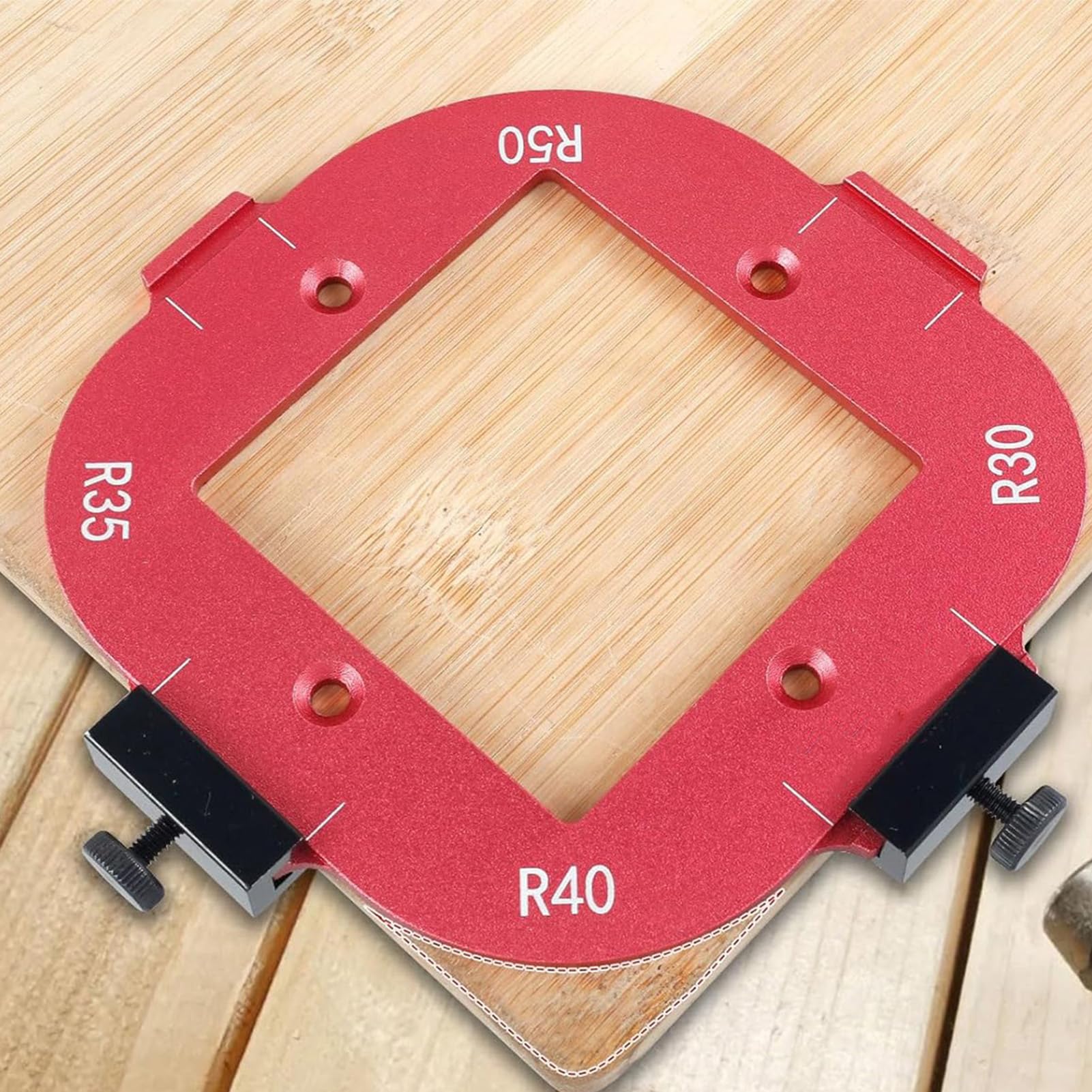 Woodpeckers Radius Quick Jig Set - 6 Radius Jigs en Rack-it | RQJ-SET23