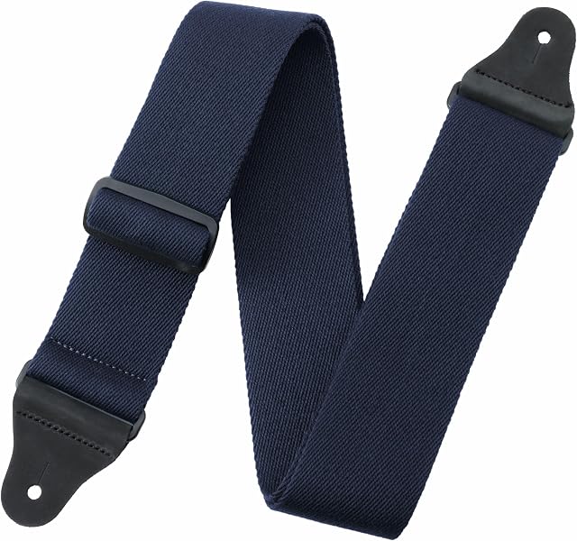 Nefelibata Guitar Strap,2.3" Thickened Solid Color Cotton Guitar Straps