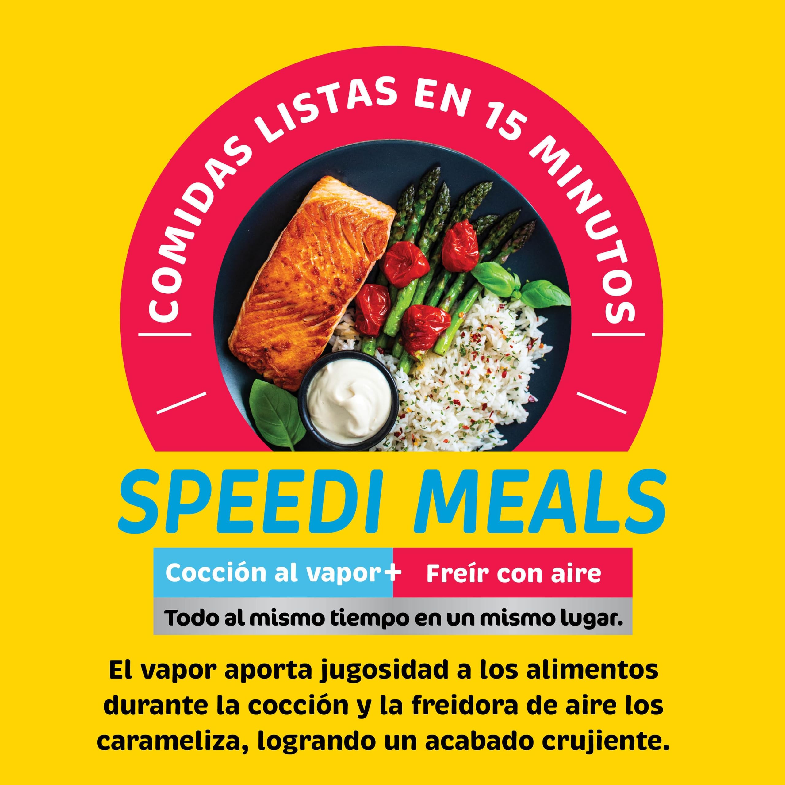 Ninja Speedi Olla Eléctrica Multifunción 10 en 1 con Freidora de Aire - Cocina Comidas para 4 Personas en 15 Minutos - Capacidad de 5,7 l - Piedra Dorada, ON500EUSTGD