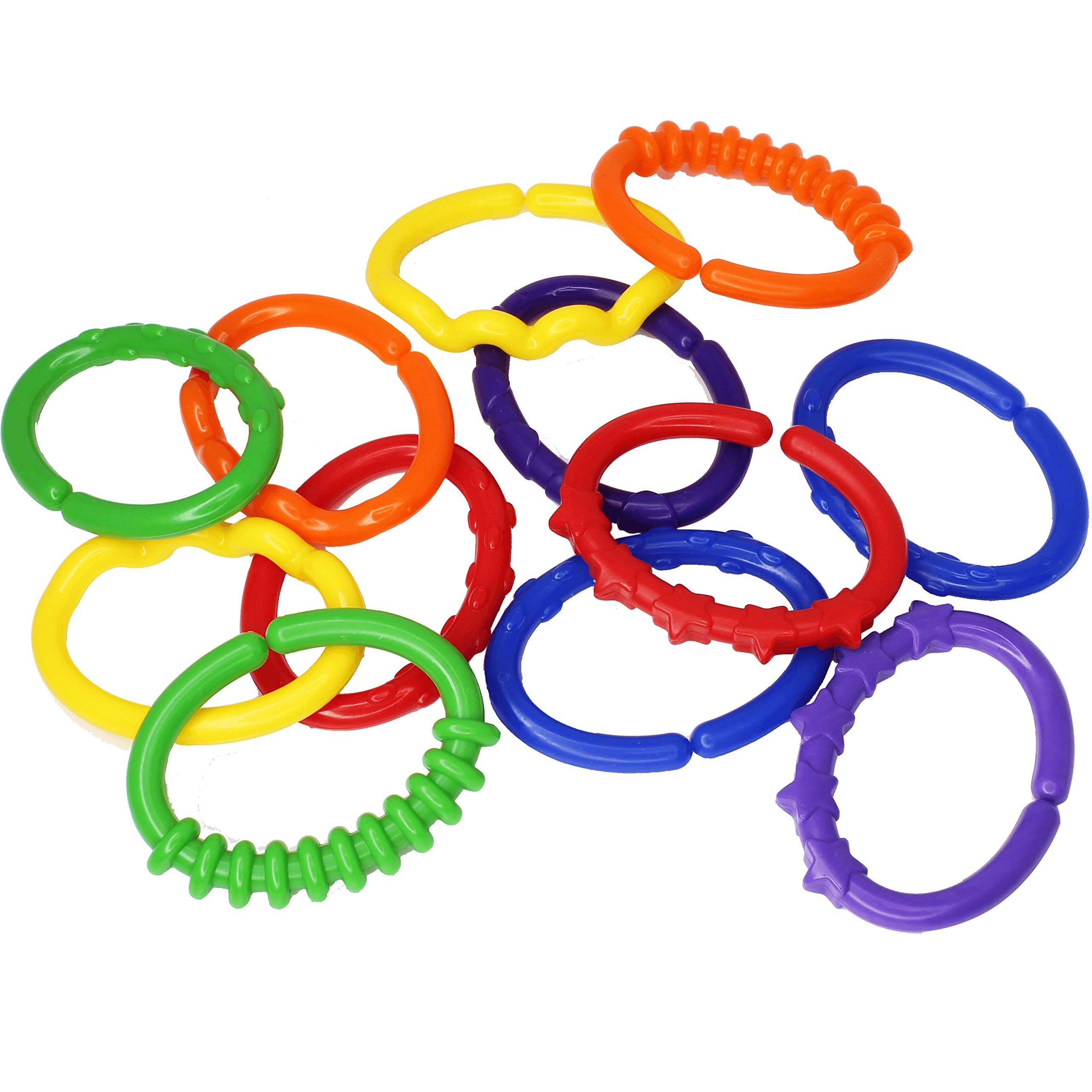 Bonka Bird Toys 1883 PK12 Bonka Plastic Large Links Parrot Bird Toy Parts Talon Foot Toys pet