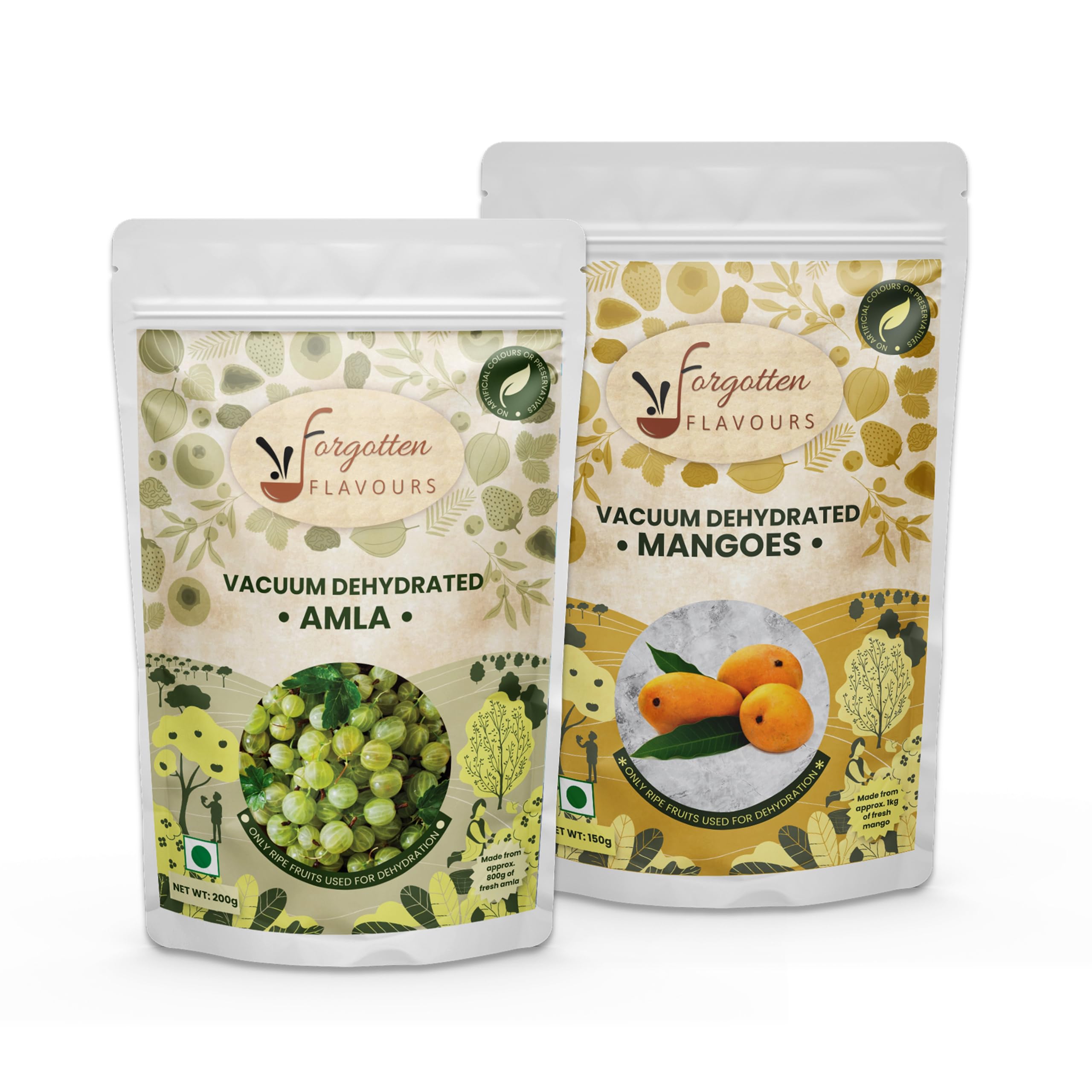 Forgotten Flavours Khatta Meetha Dried Candy Combo | Dried Amla Candy (200 gms) | Dried Mango Candy (150 gms)| Vaccum Dehydrated | No Preservatives | Combo Pack of 2 (B0C2HX215P) Amazon Price History, Amazon Price Tracker