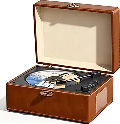 Player Portatil, 110-220V Toca CD Portatil, Tocador de CD de Alto-Falante Duplo HIFI, Leitor de CD Retrô para Decoração de Casa, Inclui Controle Remoto, 3600mAh, Inclui Controle Remoto