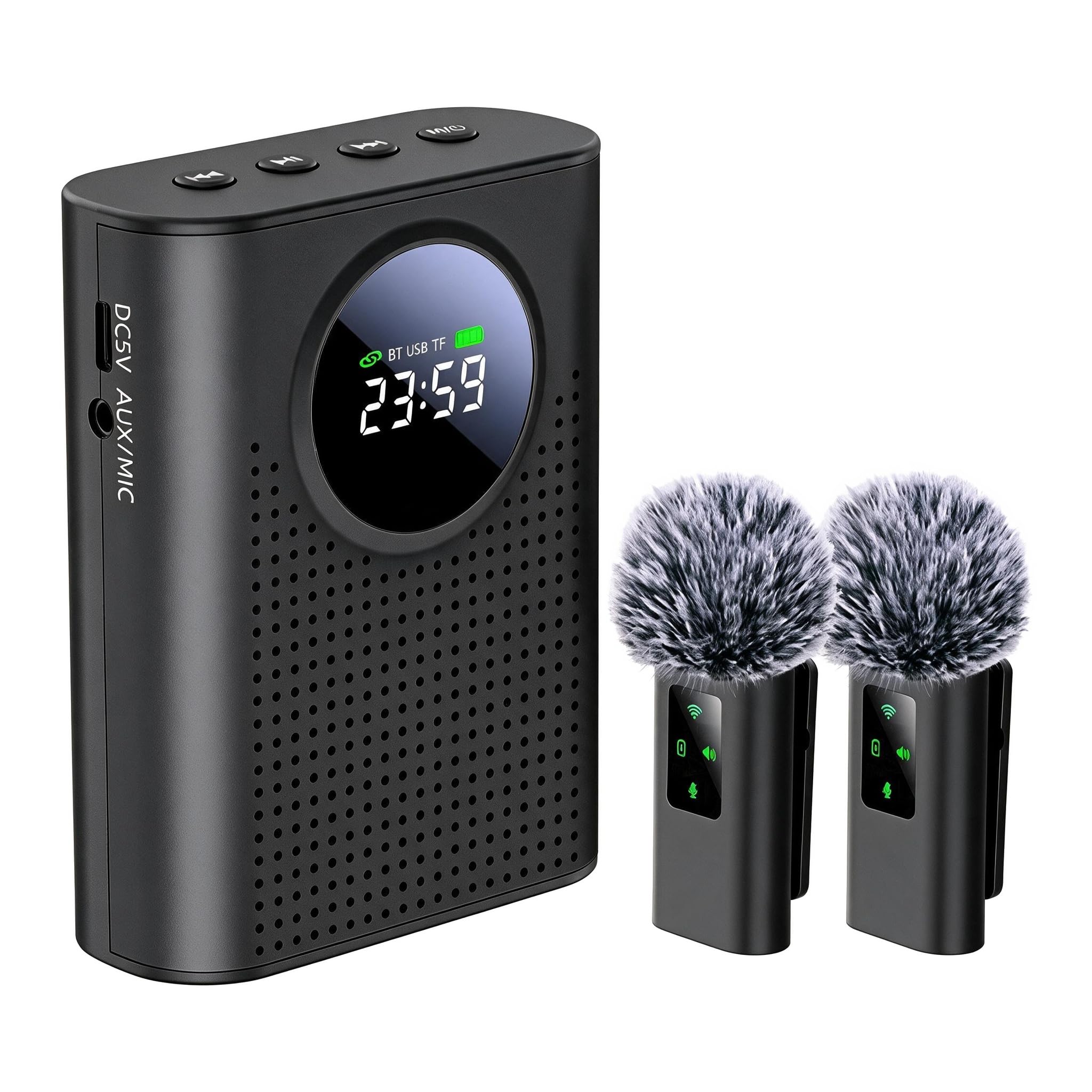 その他 VOCAL WIRELESS SYSTEM Amazon.com: ZERFUN S67 Voice Amplifier Wireless Microphone Dual