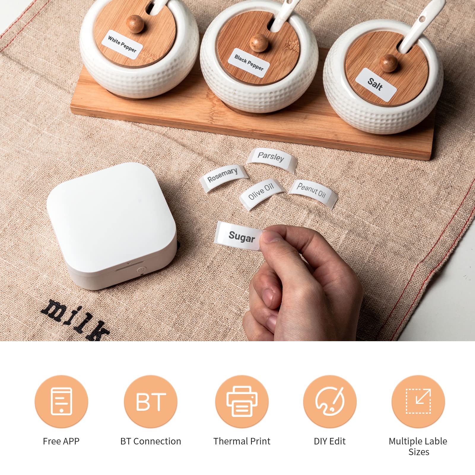 Q30 Maszyna do produkcji etykiet Mini kieszonkowa termiczna drukarka etykiet Wszystko w jednym BT Connect Etykieta samoprzylepna DIY Dziennik daty Nauka Naklejka Etykietująca Maszy