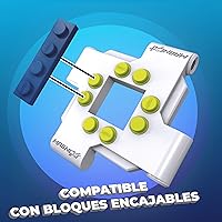 Vista 5 de Mega Jurassic World Dinosaur Snap Squad Coleccionables para exhibir, jugar y poner a presión para fijar a mochilas, paquetes de almuerzo y más