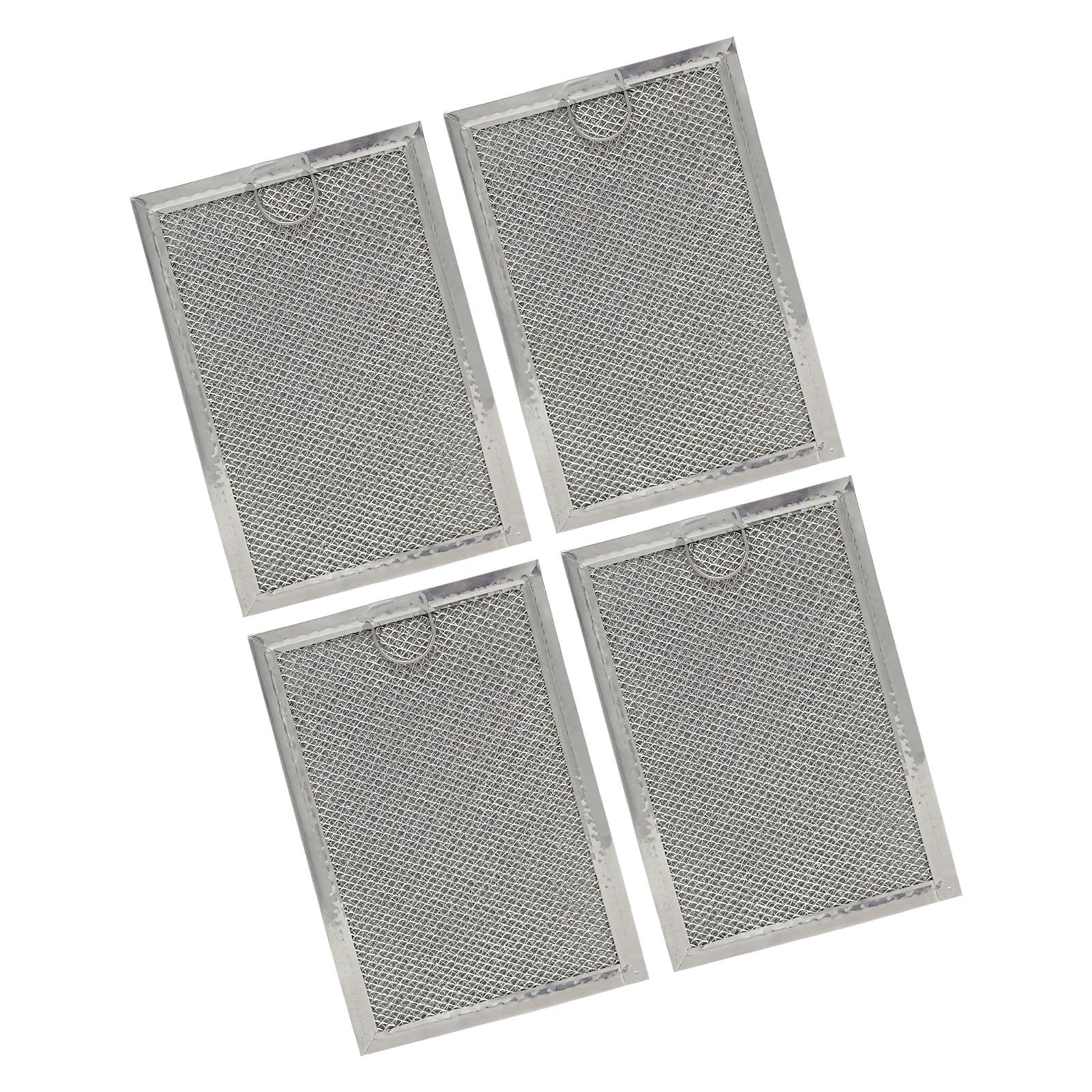 Uqezagpa 4Pcs Efficient Microwave Ventilation Grease Screen Replacement Featuring 6 Layer Aluminum Construction Heavy Duty Grease Filter