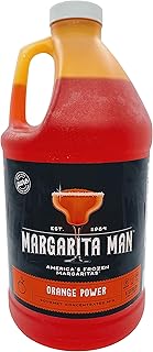 Margarita Man Orange Power Daiquiri Mix | High Octane, 190 Proof Mixer | 64oz bottle, makes 56 drinks | Orange Slush Mix | Bars, Restaurants, At Home | Pure Cane Sugar