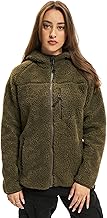 Brandit Teddy fleece jacket with hood, women's winter jacket, hunting, outdoor fleece jacket