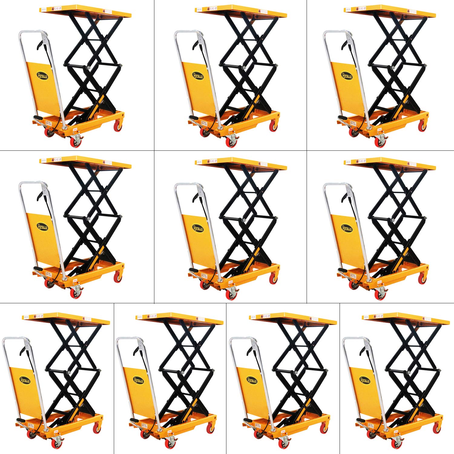 Buy APOLLOLIFT Double Scissor Hydraulic Lift Table/Cart 770lbs Capacity