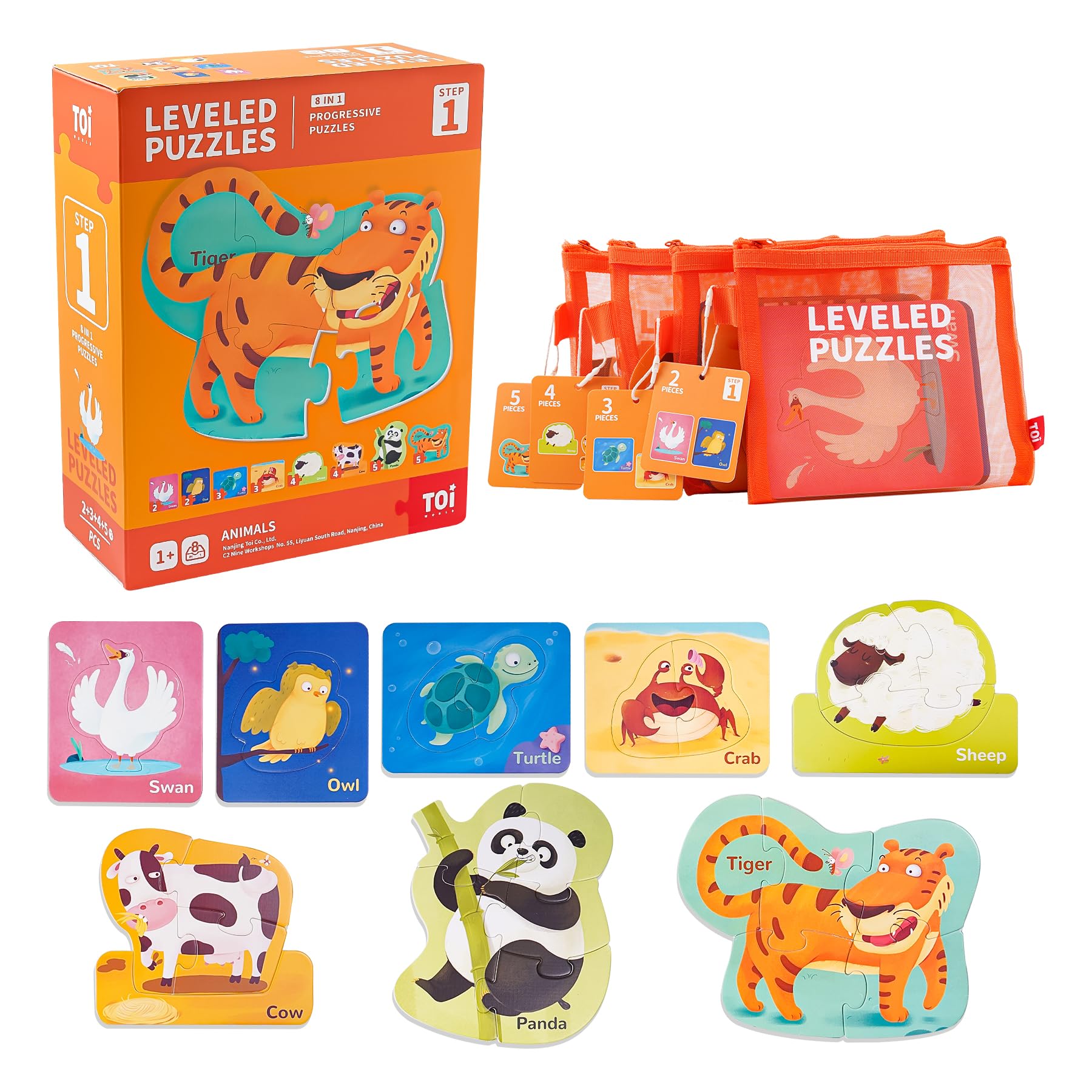 TOI Leveled Puzzles for Kids Aged 2 and Up, Toddler Puzzle TOI Leveled Puzzles for Kids Aged 2 and Up, Toddler Puzzle