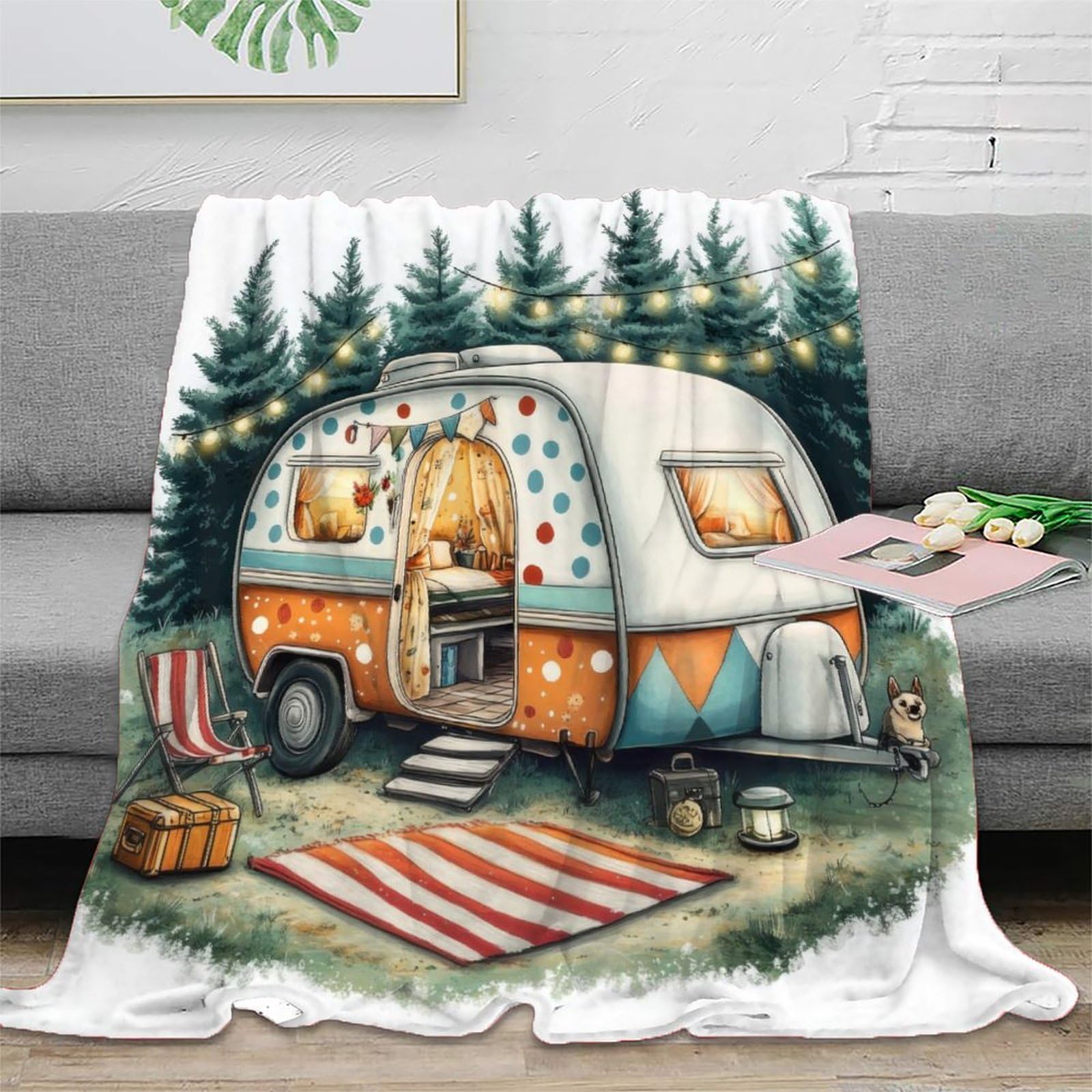 Plaid de voyage compact microfibre pour ne plus manquer de place en camping