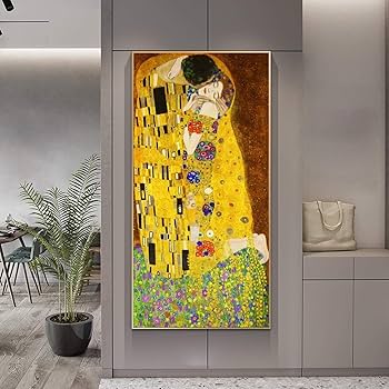 Amazon.co.jp: 有名な芸術 グスタフ・クリムト 接吻 クラシック絵画