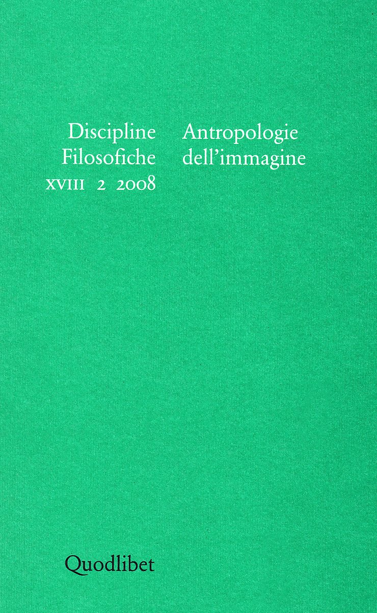 Discipline Filosofiche. Antropologie Dell'immagine (2008) (Vol. 2) - 4