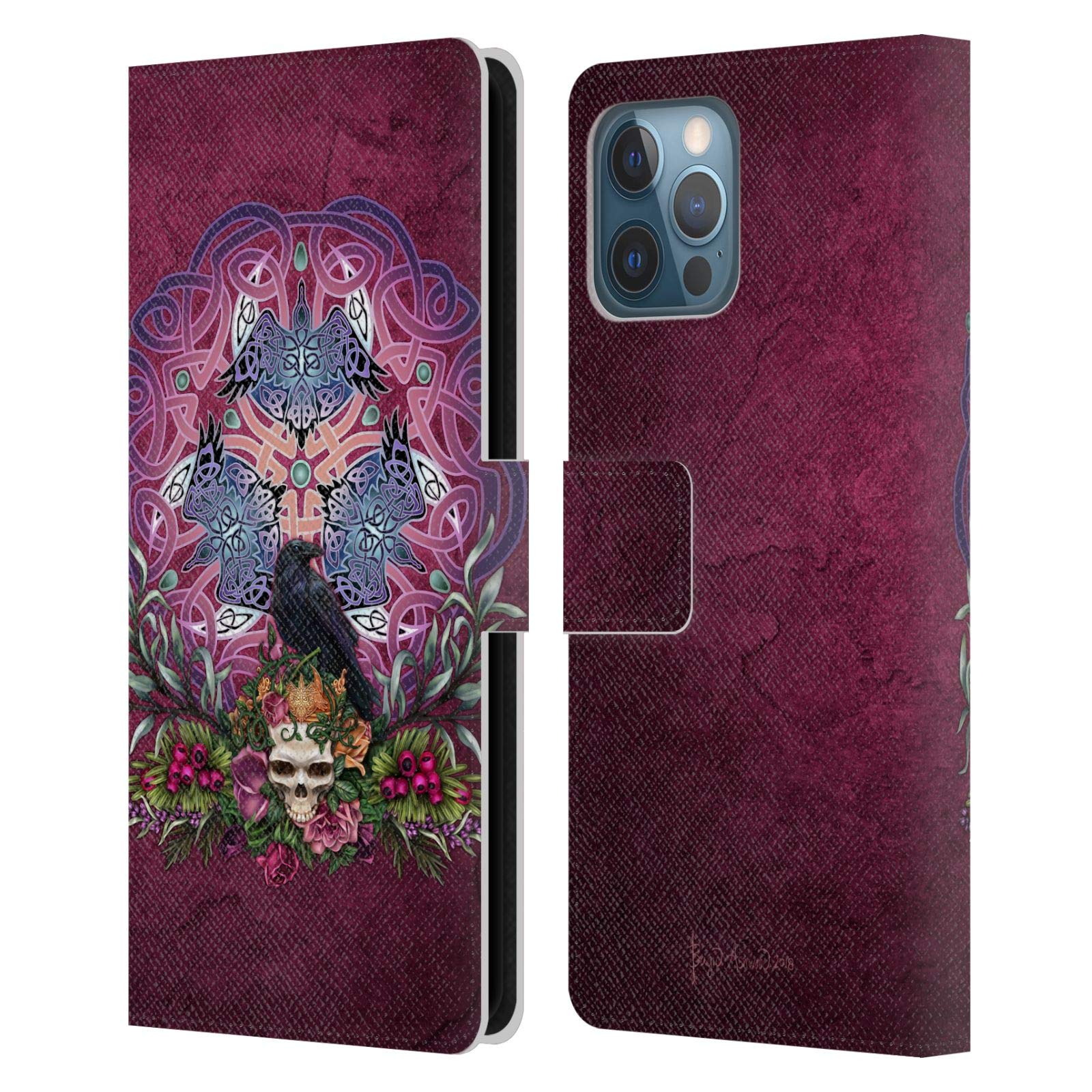 Funda Cuero iPhone 12 Pro Max Brigid Ashwood Tipo Libro Carcasa Cuervos Celta 7