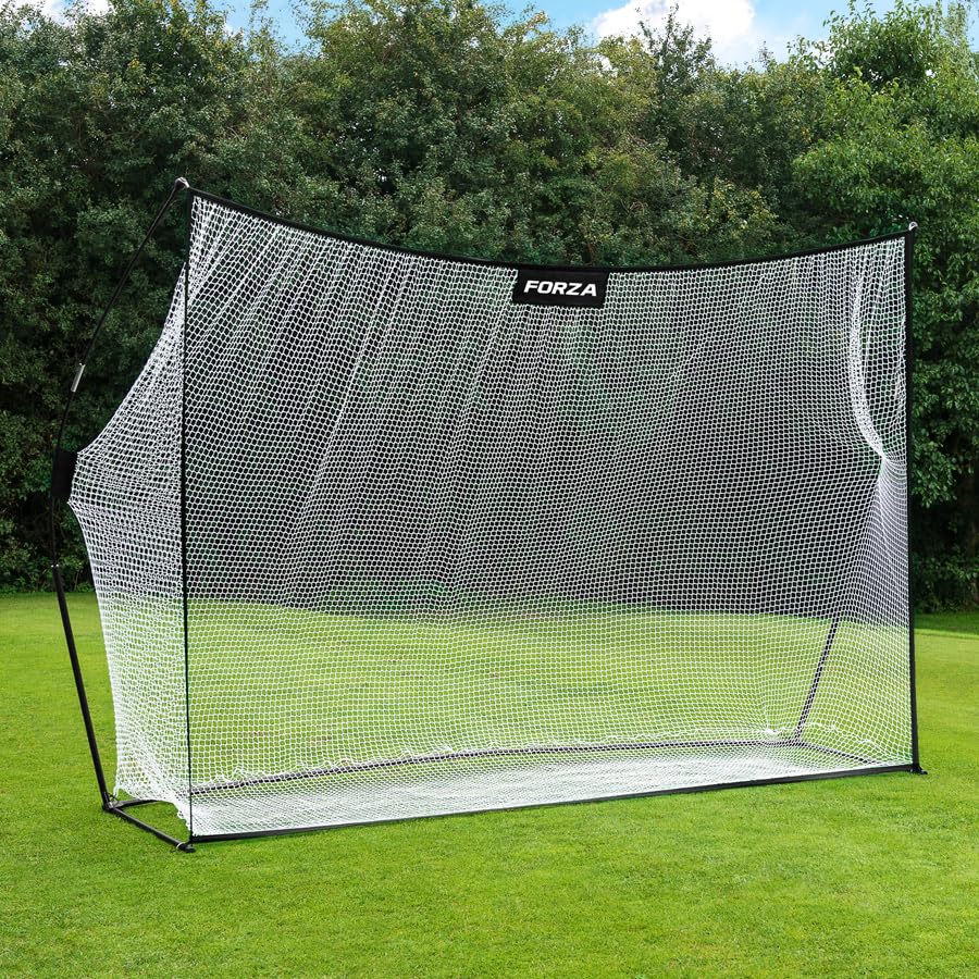 FORZA ProFlex Pop-Up-Golf-Netz [2,4 m x 2,4 m oder 3 m x 2,1 m] | Tragbares Golf-Übungsnetz mit Tragetasche | strapazierfähiges Polyester-Golf-Schlagnetz für Fahr- und Schwungtraining
