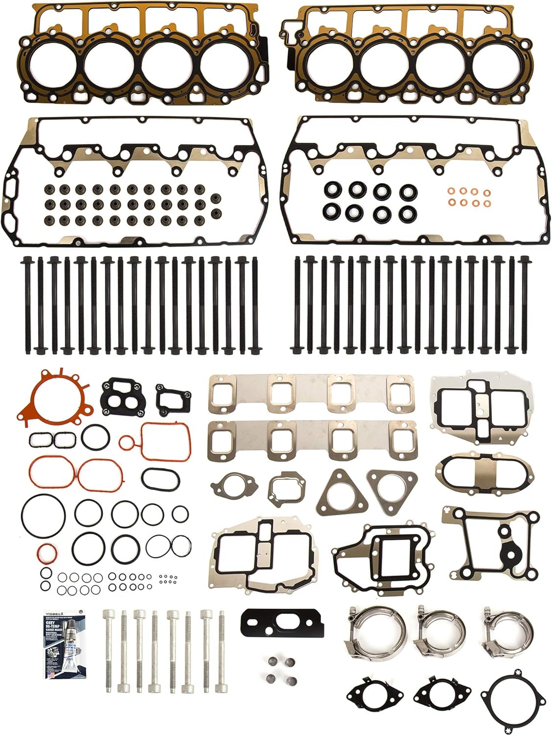 MA-9761265174 Head Gasket Bolts Set Compatible With/For 11-14 Ford F250 F350 F450 F550 6.7L DIESEL OHV 32V