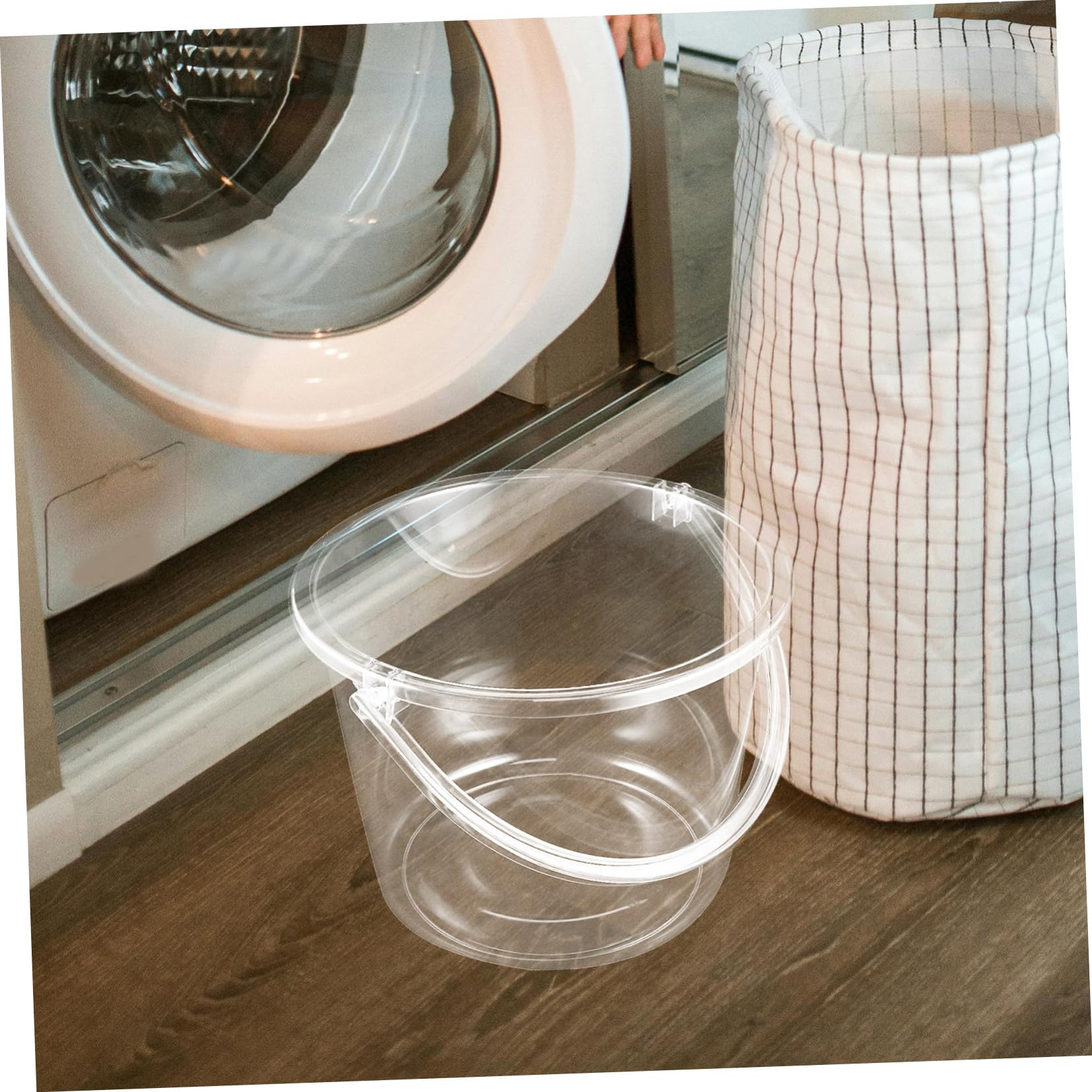 IMIKEYA Wassereimer aus Plastik mit Griff Tragbarer Eimer für Zuhause und Garten Kleiner Wascheimer Robust und Wiederverwendbar Geeignet als Sandeimer für Strand oder Haushaltseimer