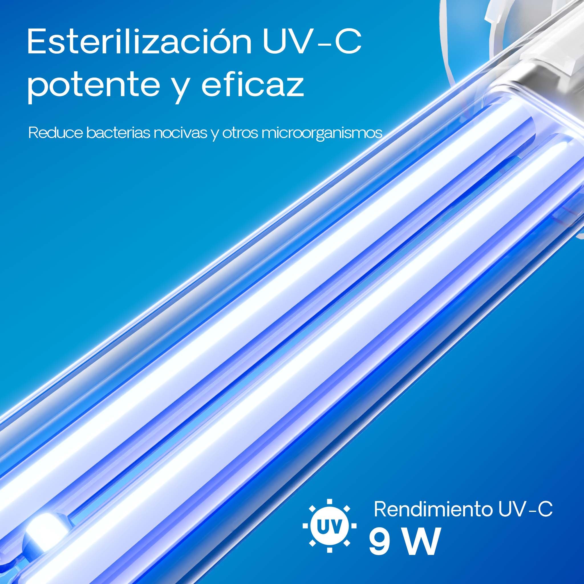 SunSun CUP-609 Filtro interior de acuario 2000 l/h con bomba de 6W clarificador aclarador lámpara UVC 9W con esponja filtrante y cesta protectora