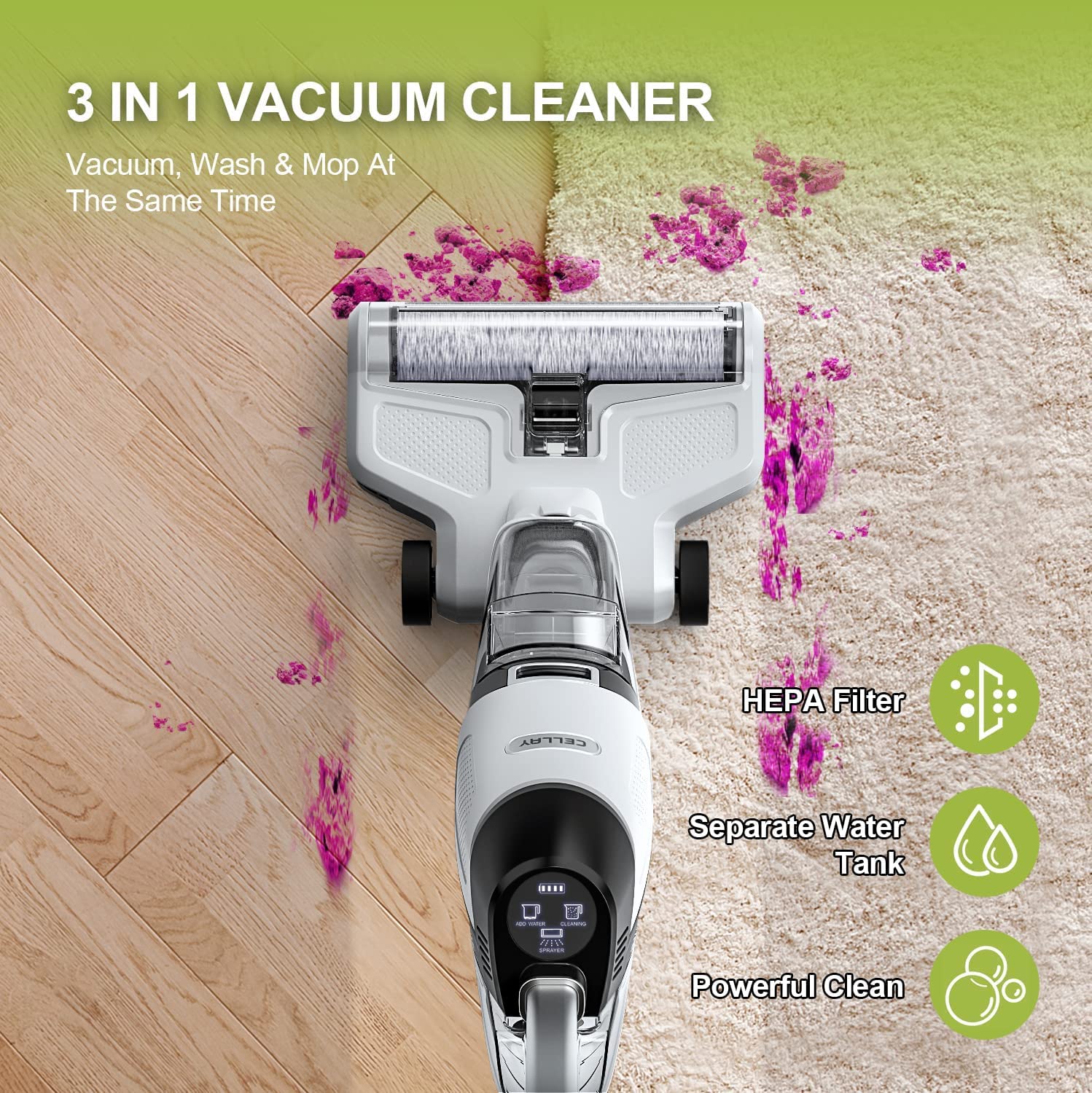 Buy Wet And Dry Cordless Vacuum Cleaner, Hard Floor Cleaner Multi