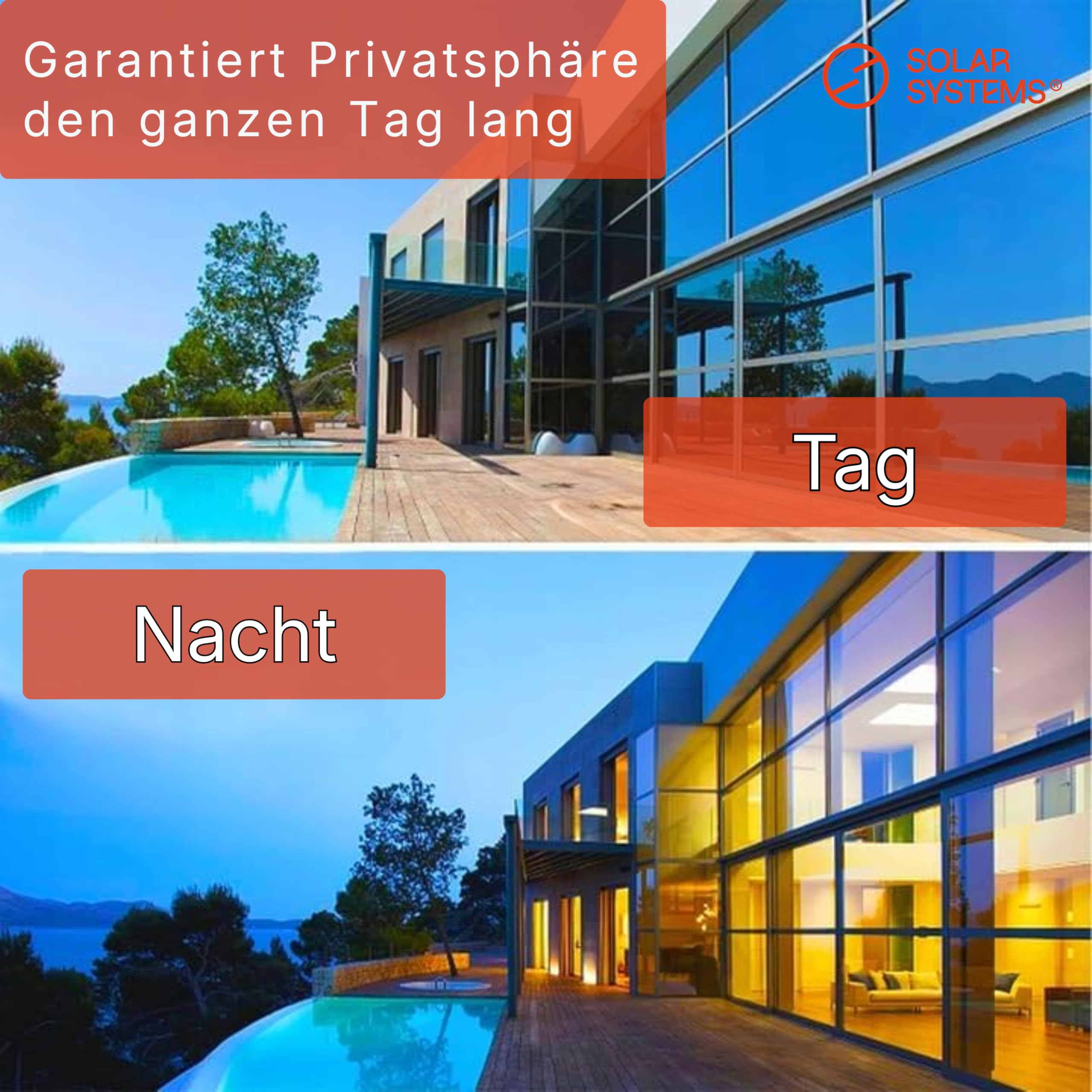 Solar Systems Hitzeschutzfolie Fenster Außen Silber 100 x 300 cm | Spiegelfolie für Außen mit Komplettset. Reduziert Hitze und Blendung. Schützt vor Wärmeverlust.
