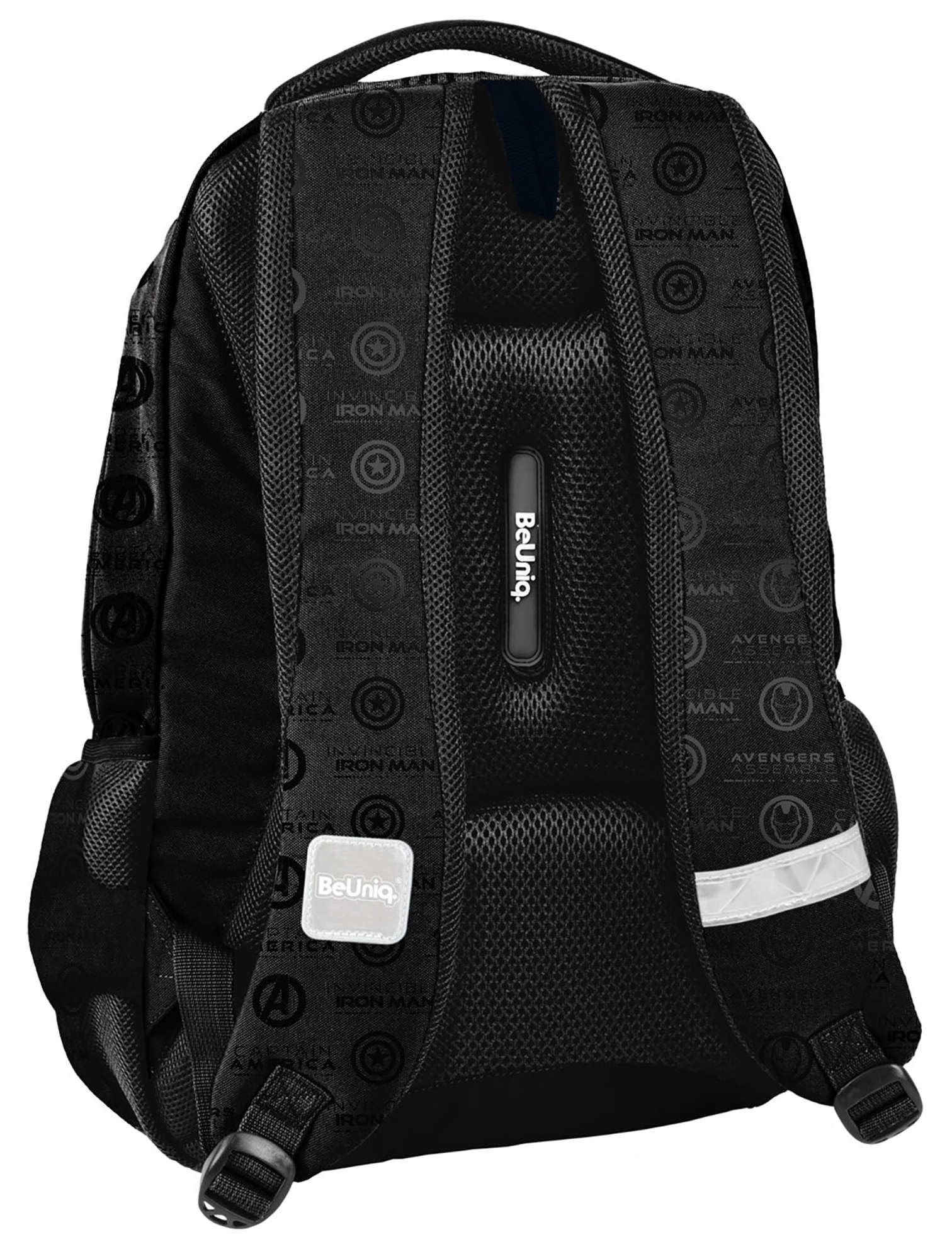 PASO AV23SS-2708, Zaino per la scuola Avengers BeUniq, Black
