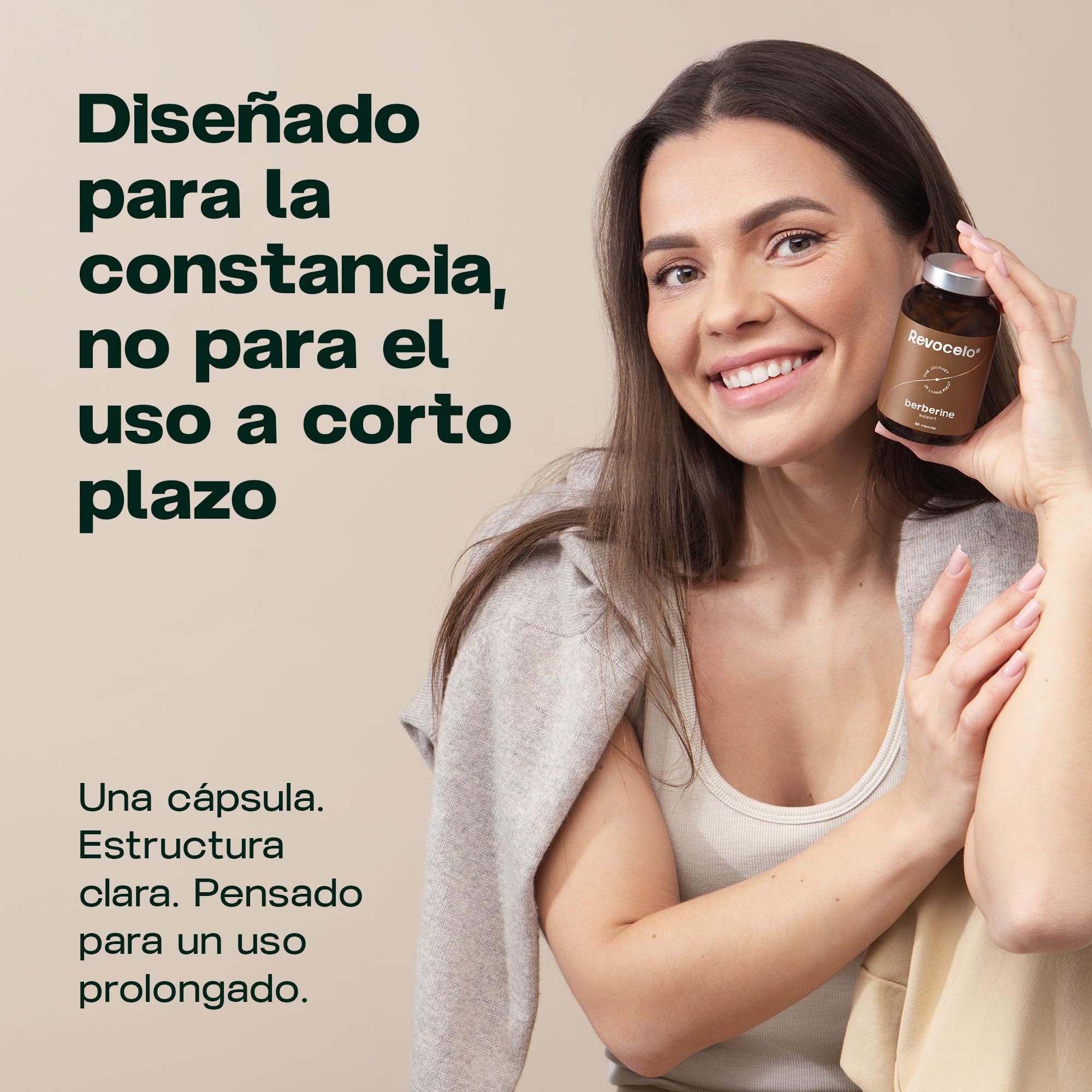 Fórmula de doble vía con absorción optimizada, berberina liposomal + DHB, apoyo al metabolismo con cromo y tiamina, cápsulas resistentes a los ácidos, diseñada para el uso diario, 2 meses