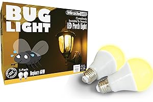 Bug Light Bulbs for Porch Lights - Replaces Energy Sucking Old Bug...